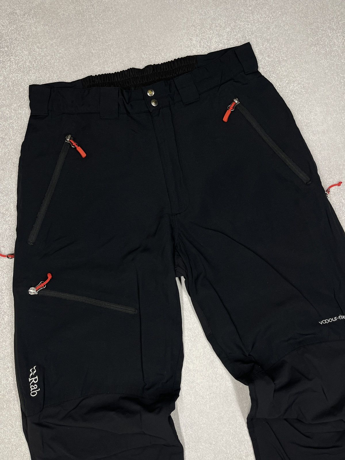 Rab Mens Rab Vapour Rise Guide Pants Outdoor Black/Grey Gorpcore Size US 32 / EU 48 - 3 Thumbnail