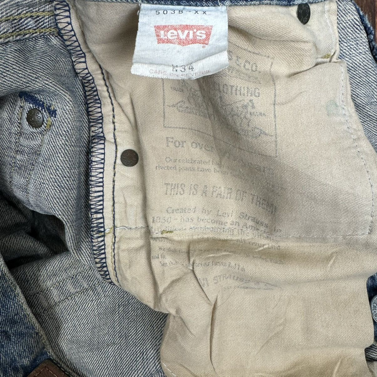 Levi's ☀️LEVI’S 503 BIG E J22 PATCHWORK DENIM JEANS PANTS Size US 32 / EU 48 - 13 Thumbnail