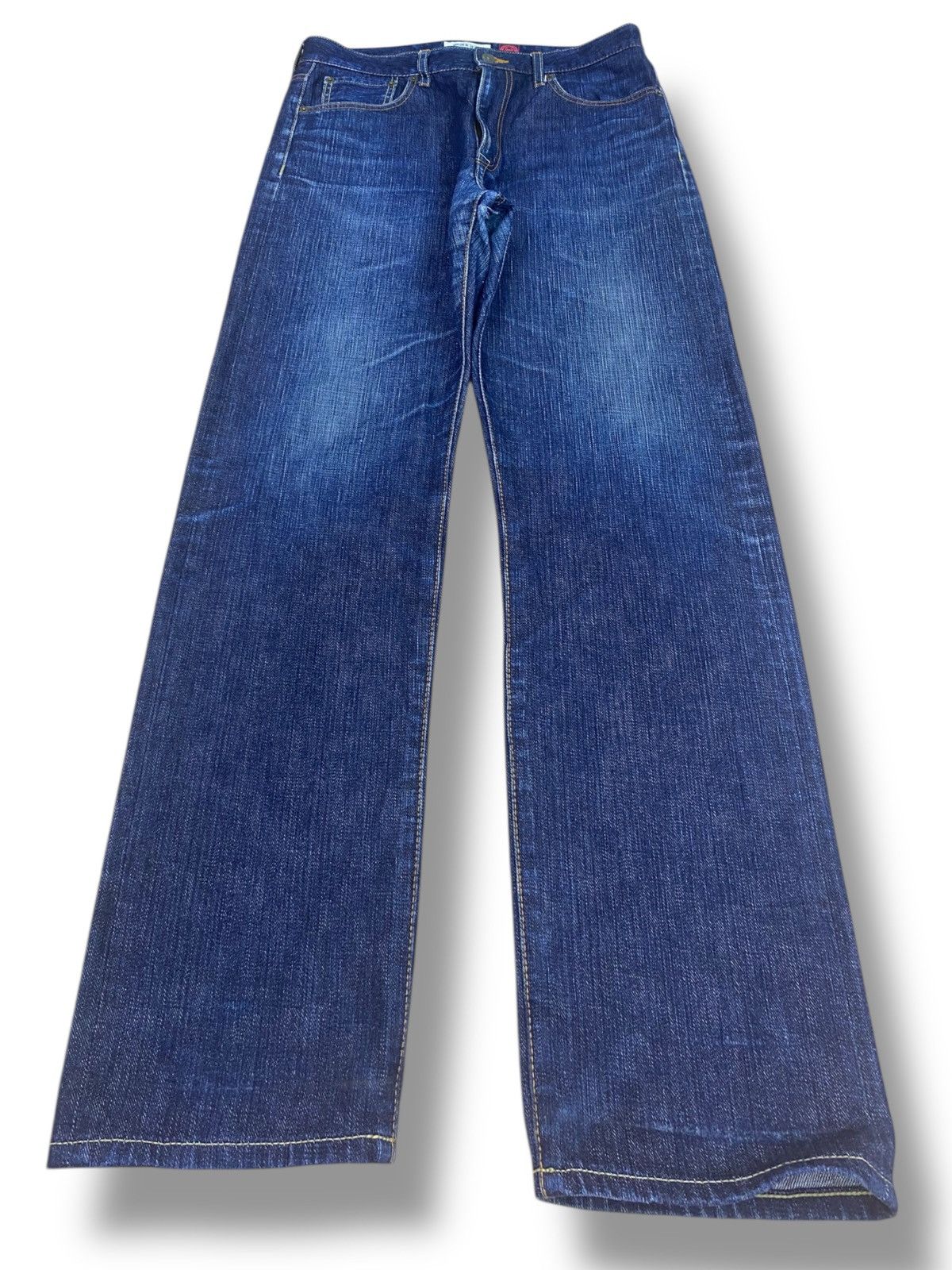 Japanese Brand Japanese Brand Faded Dark Blue Wash Style Loose Jeans Size US 28 / EU 44 - 1 Thumbnail