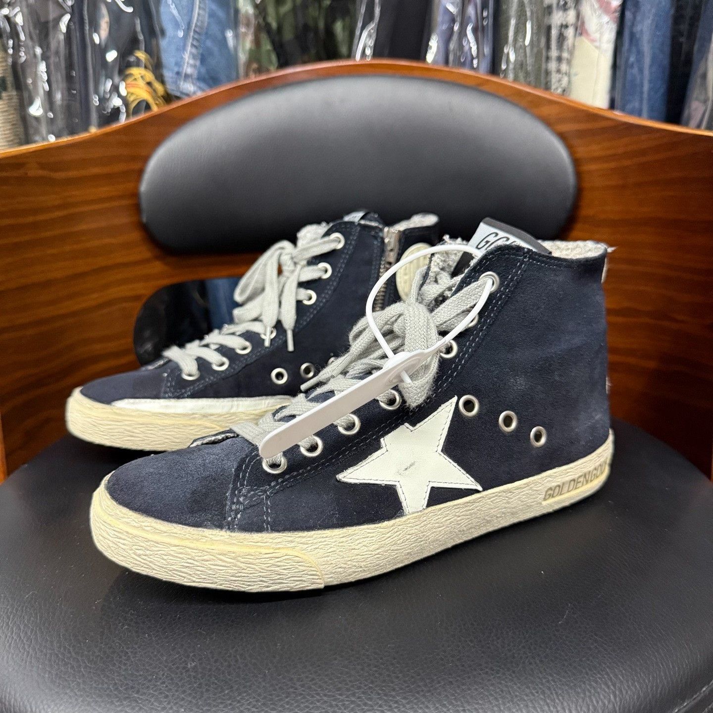 Golden Goose Golden Goose Yellow Hitop Sneakers 36 Women Size US 6 / IT 36 - 1 Thumbnail