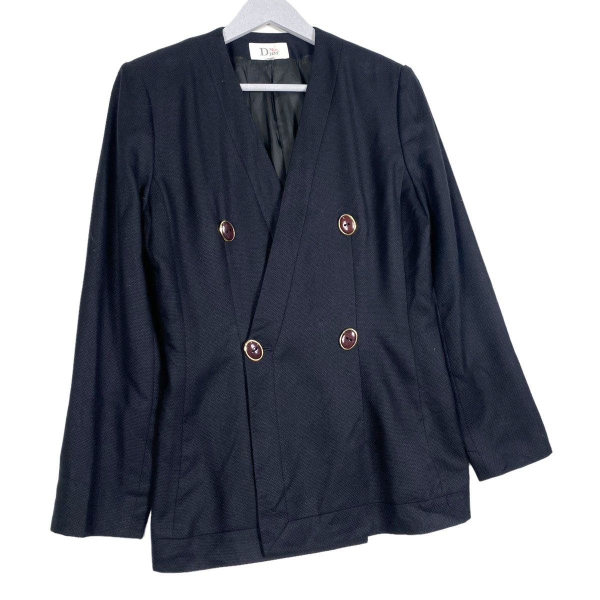 Dior × Vintage 💥VINTAGE MISS DIOR LINEN BUTTON JACKET Size M / US 6-8 / IT 42-44 - 3 Thumbnail