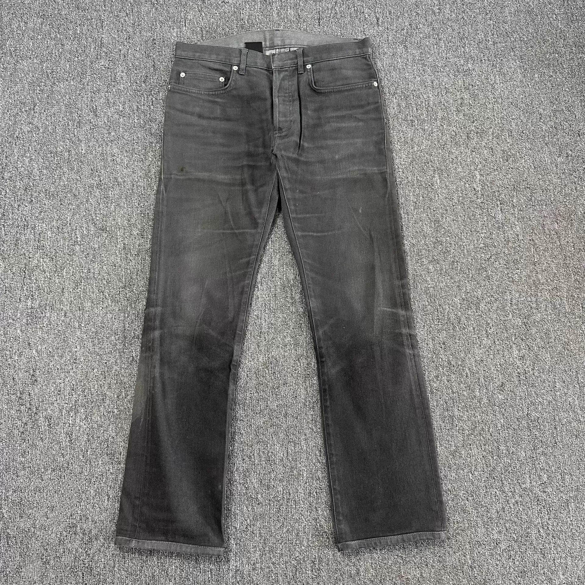 Dior Dior light gray washed distressed jeans US 29 Size 29" - 1 Thumbnail