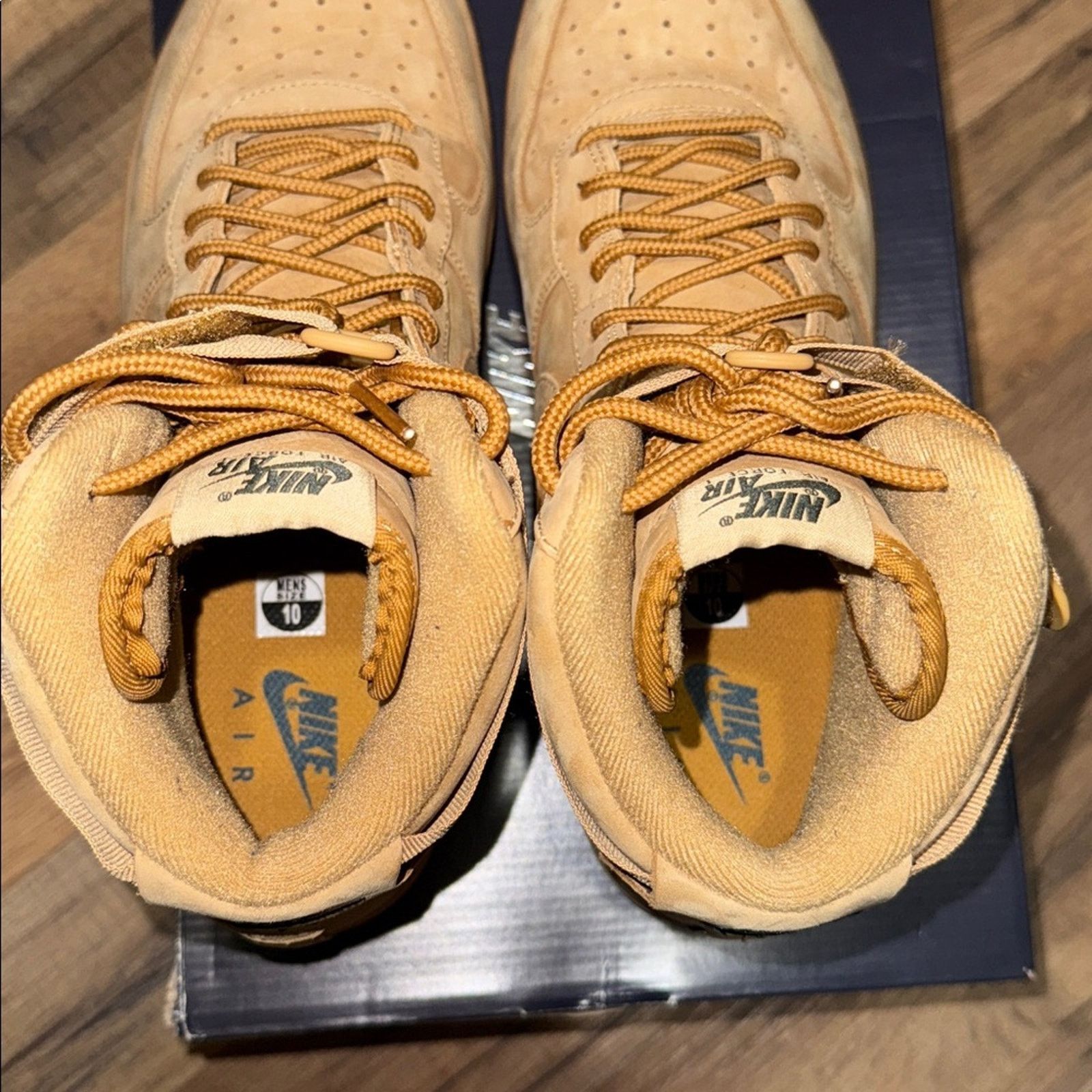 Nike 2017 Nike Air Force 1 High '07 LV8 WB 'Flax Wheat Gum' Size US 10 / EU 43 - 10 Thumbnail