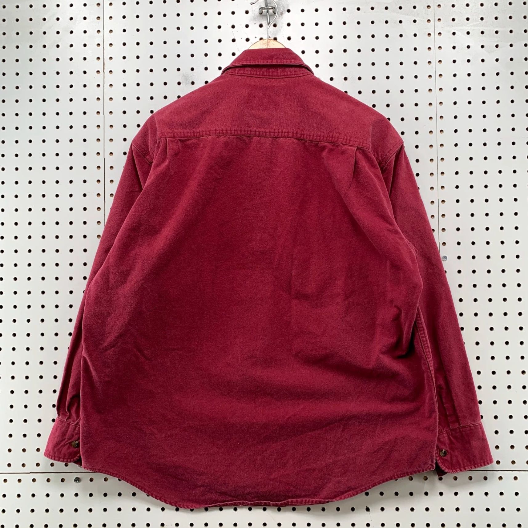 Vintage Cabela's Red Soft Chamois Heavy Button-Up Flannel Shirt L Men Regular Size Large Hunting Deer Vintage Size US L / EU 52-54 / 3 - 2 Thumbnail