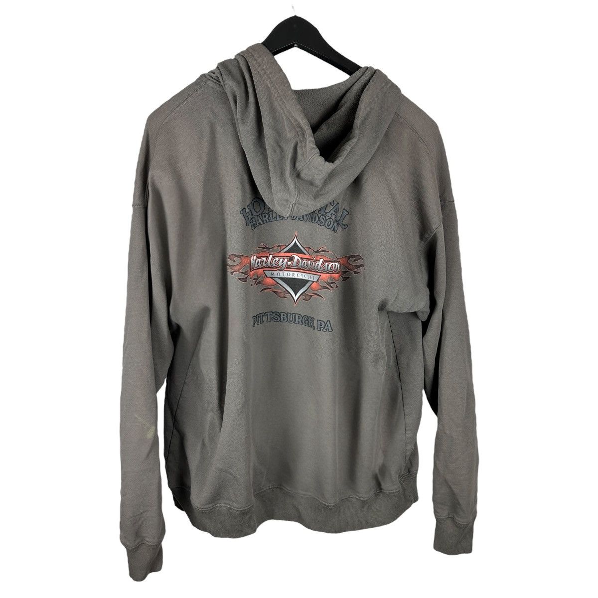 Harley Davidson × Vintage Vintage Y2K Harley Davidson Pittsburgh Full Zip Hoodie Size US L / EU 52-54 / 3 - 2 Thumbnail