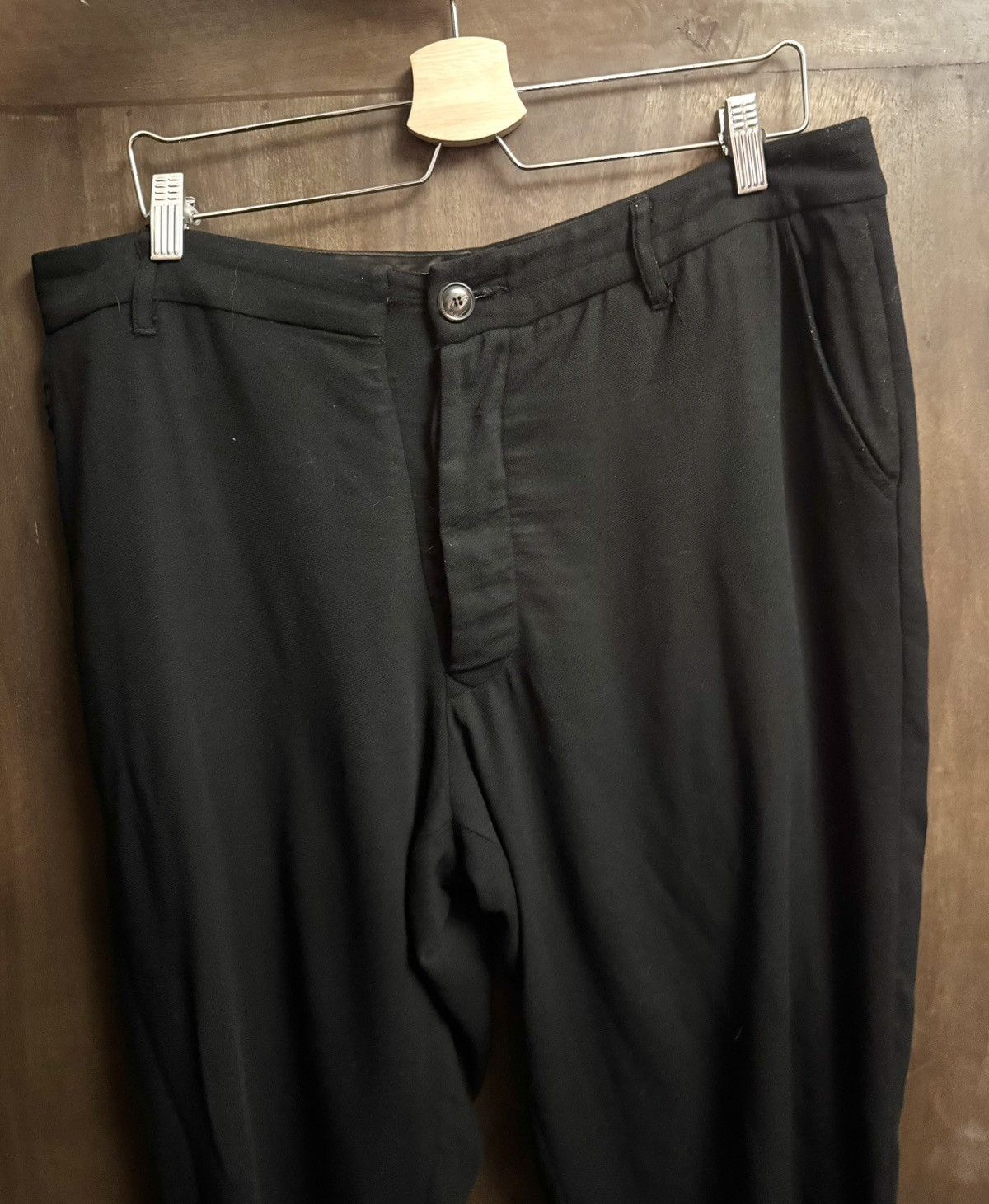 Rick Owens rick owens vintage black wool pants 44 it wo Size 30" / US 8 / IT 44 - 6 Thumbnail