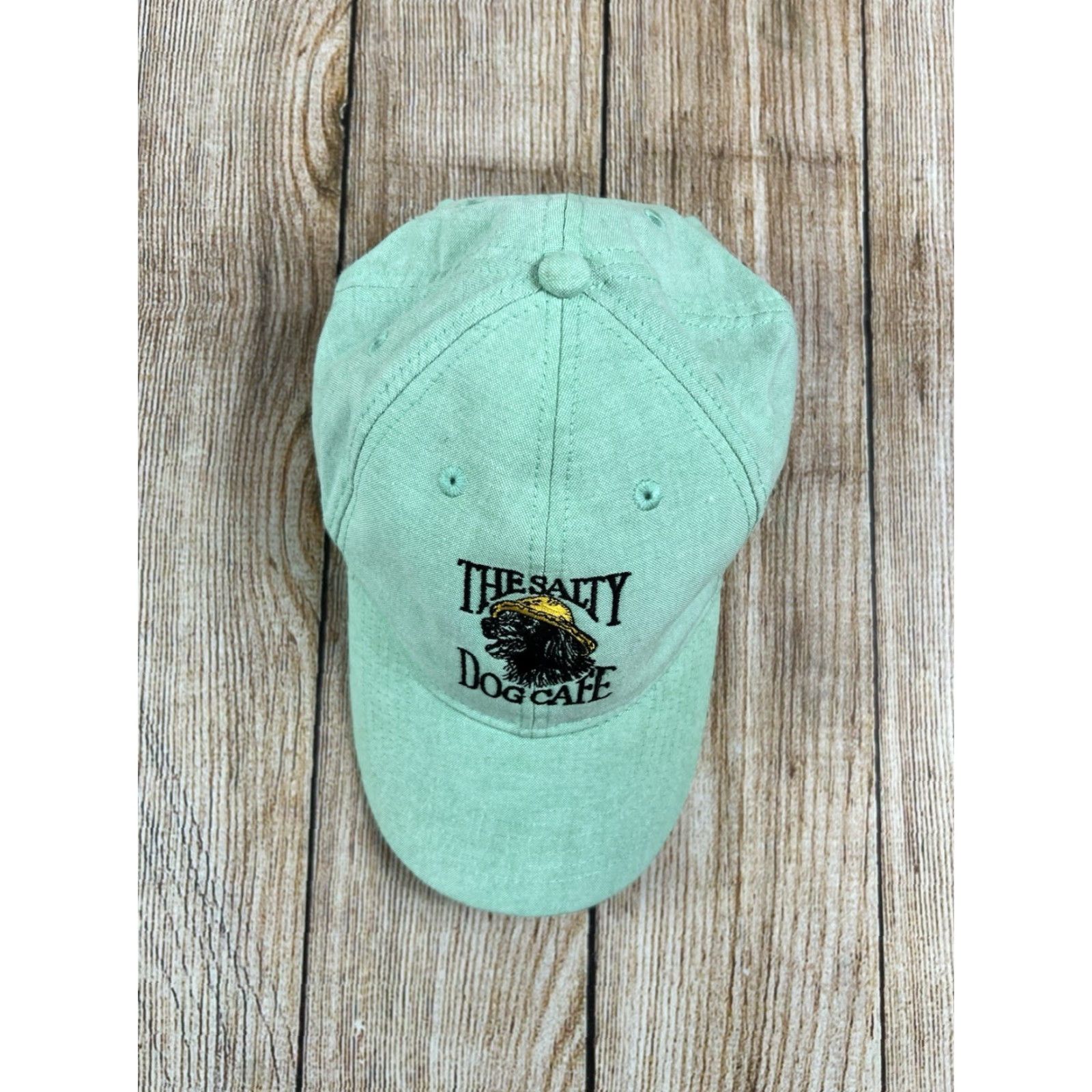 Our Legacy VINTAGE Legacy Salty Dog Cafe Hilton Head Island Adjustable Hat Cap Unisex Adults Green Cotton Denim Logo Strap Baseball Cap Size ONE SIZE - 2 Thumbnail
