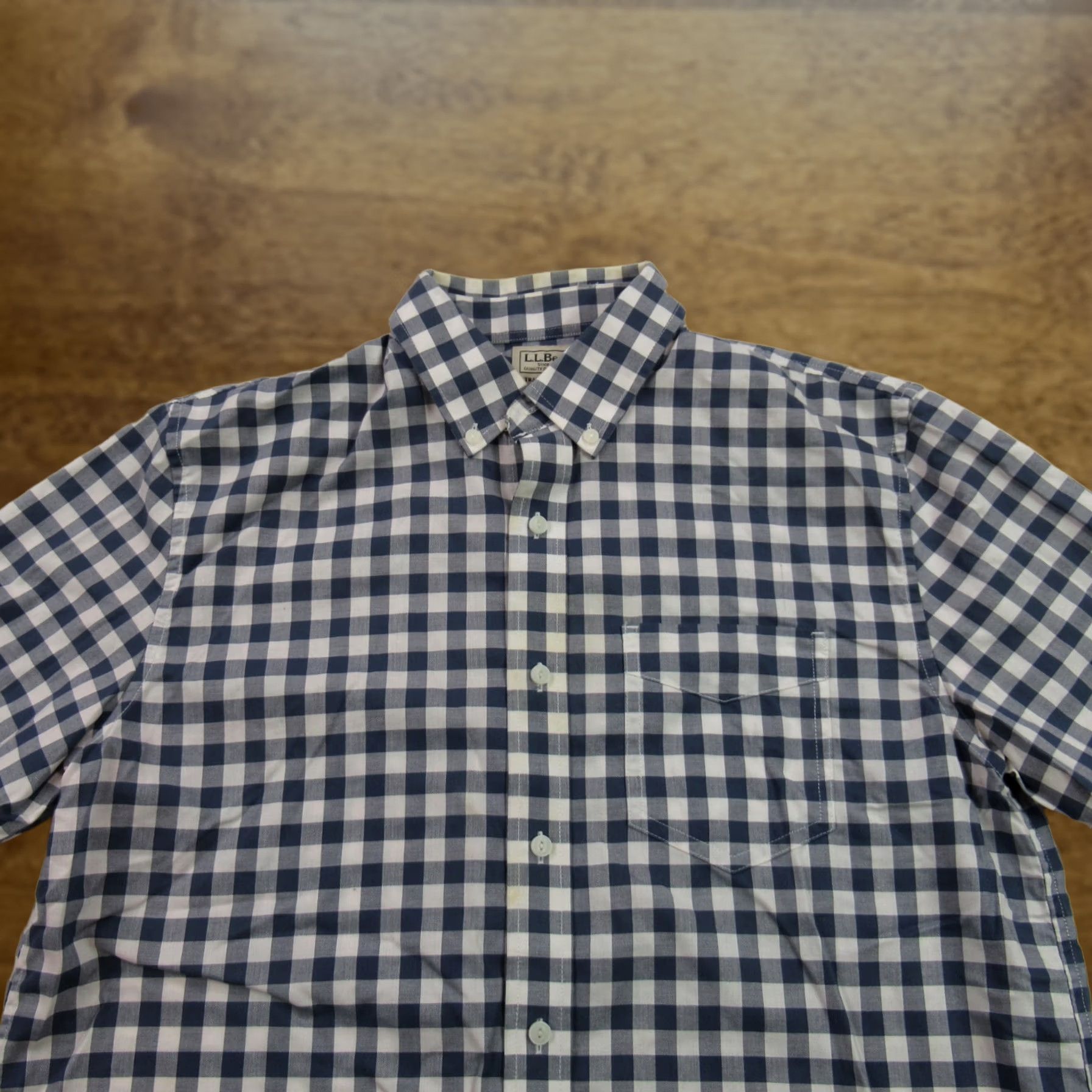 Vintage LL Bean Shirt Mens Medium Plaid Checks Button Front Sleeve Pockets Outdoor Size US M / EU 48-50 / 2 - 1 Thumbnail