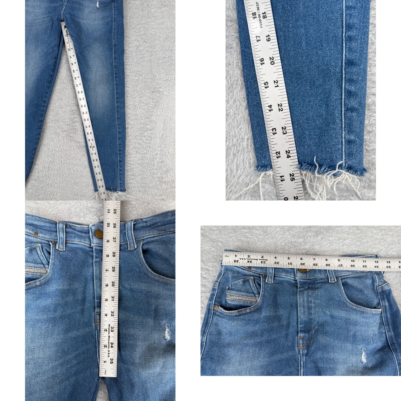 Diesel Diesel Womens Jeans Denim Blue 26 Regular 5-Pocket Distressed Stretch Skinny Size 26" / US 2 / IT 38 - 8 Thumbnail