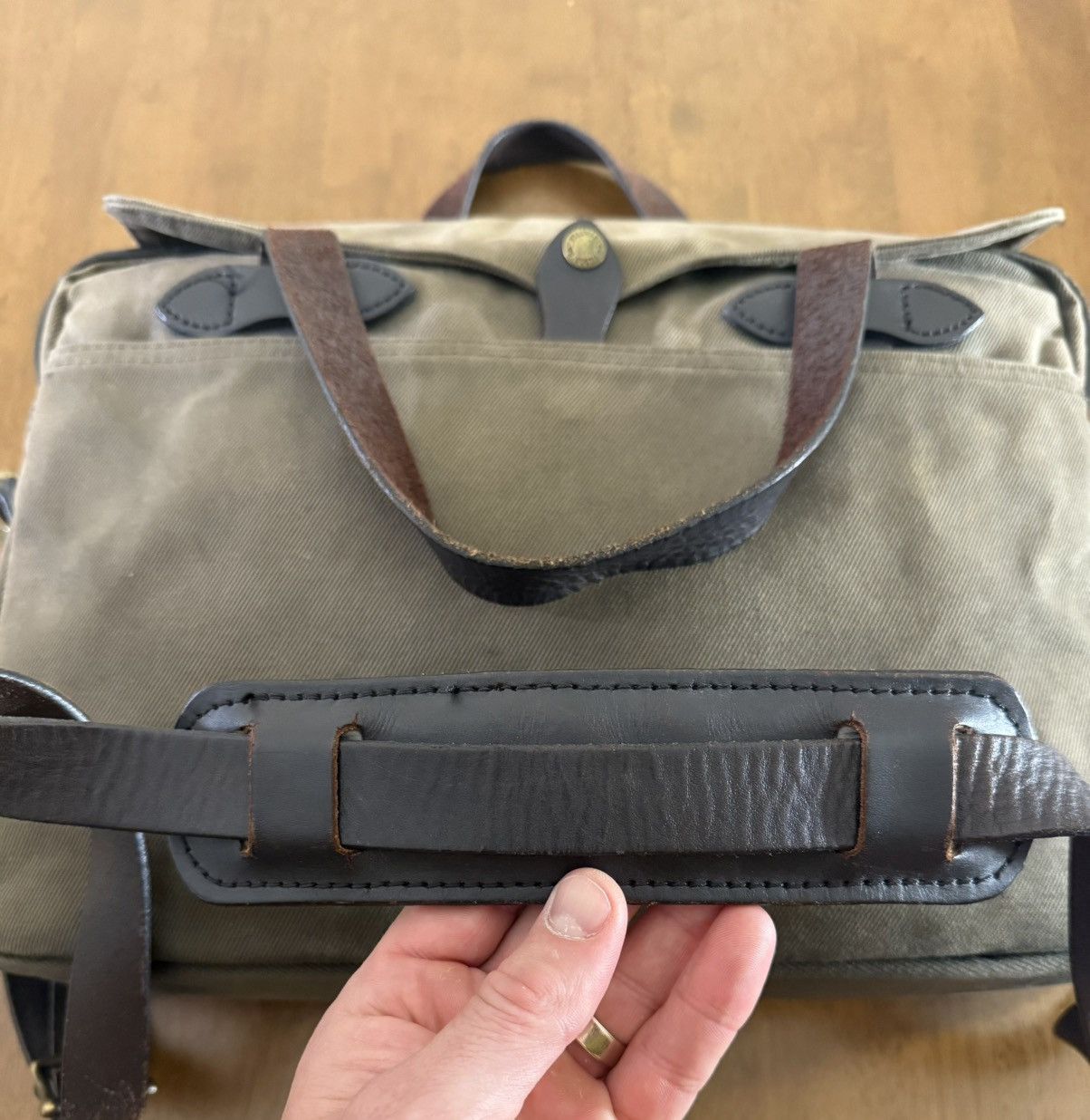 Filson Filson 256 Original Briefcase Otter Green USA Made Size ONE SIZE - 10 Thumbnail