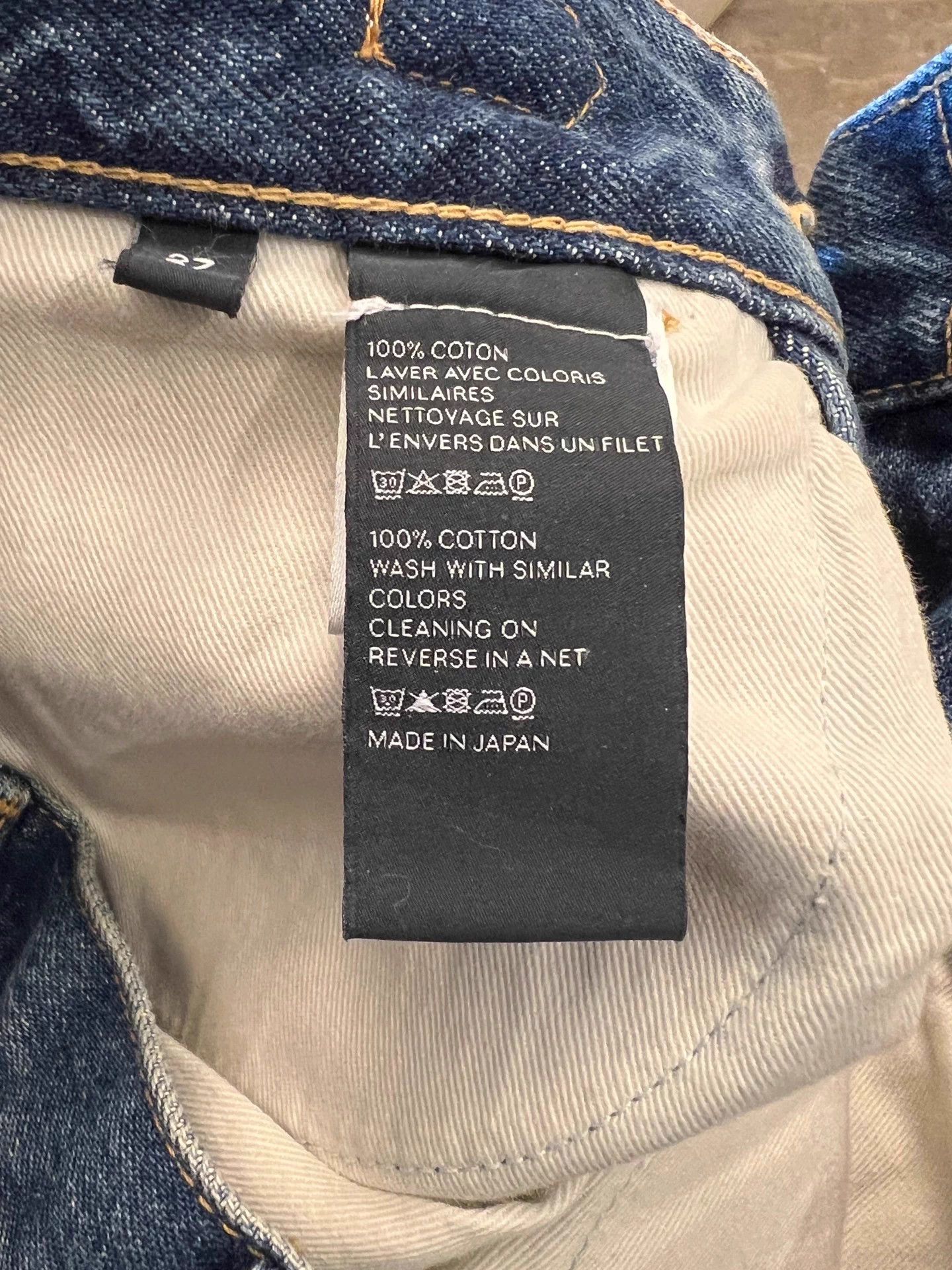 Celine Celine By Hedi Slimane FL018 Lock Gold Label Flared Jeans 27 Size 27" / US 4 / IT 40 - 6 Thumbnail