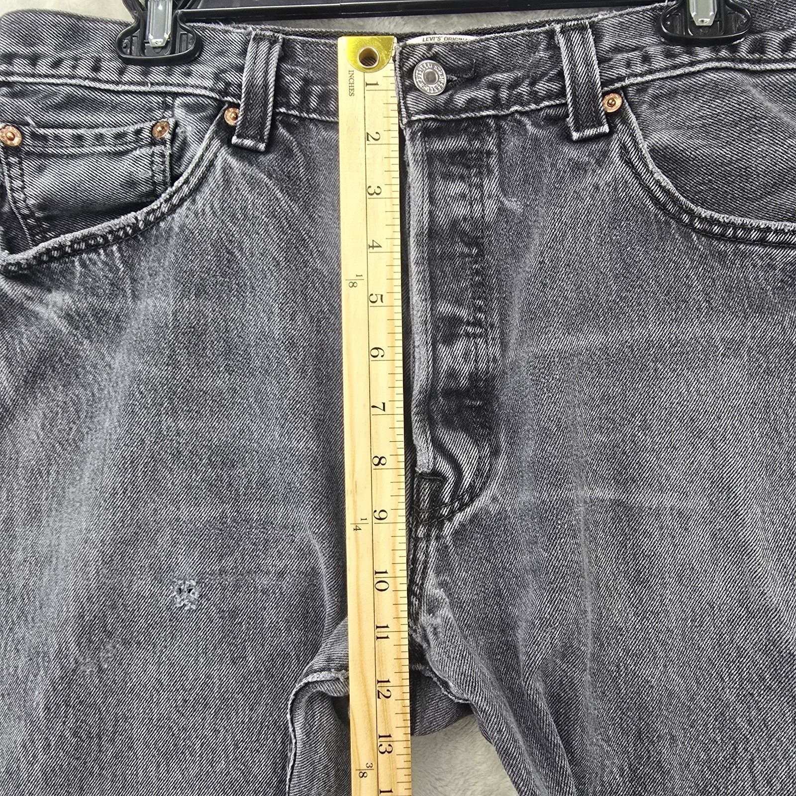 Levi's Levis 501 Jeans Mens 38x34 (Fits 34x30) Black Button Fly Y2K Size US 34 / EU 50 - 15 Thumbnail