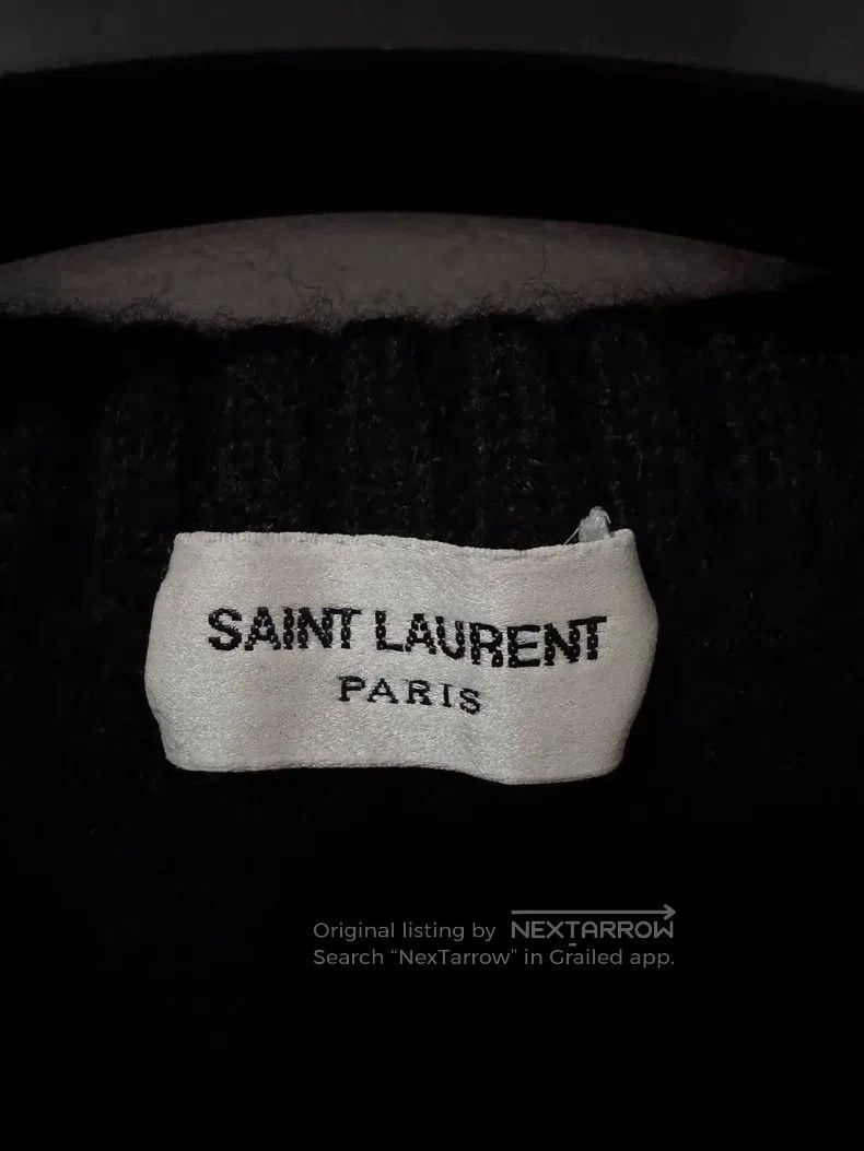 Saint Laurent Paris Saint Laurent Paris Wool starry striped black dinosaur swe Size US XL / EU 56 / 4 - 4 Thumbnail