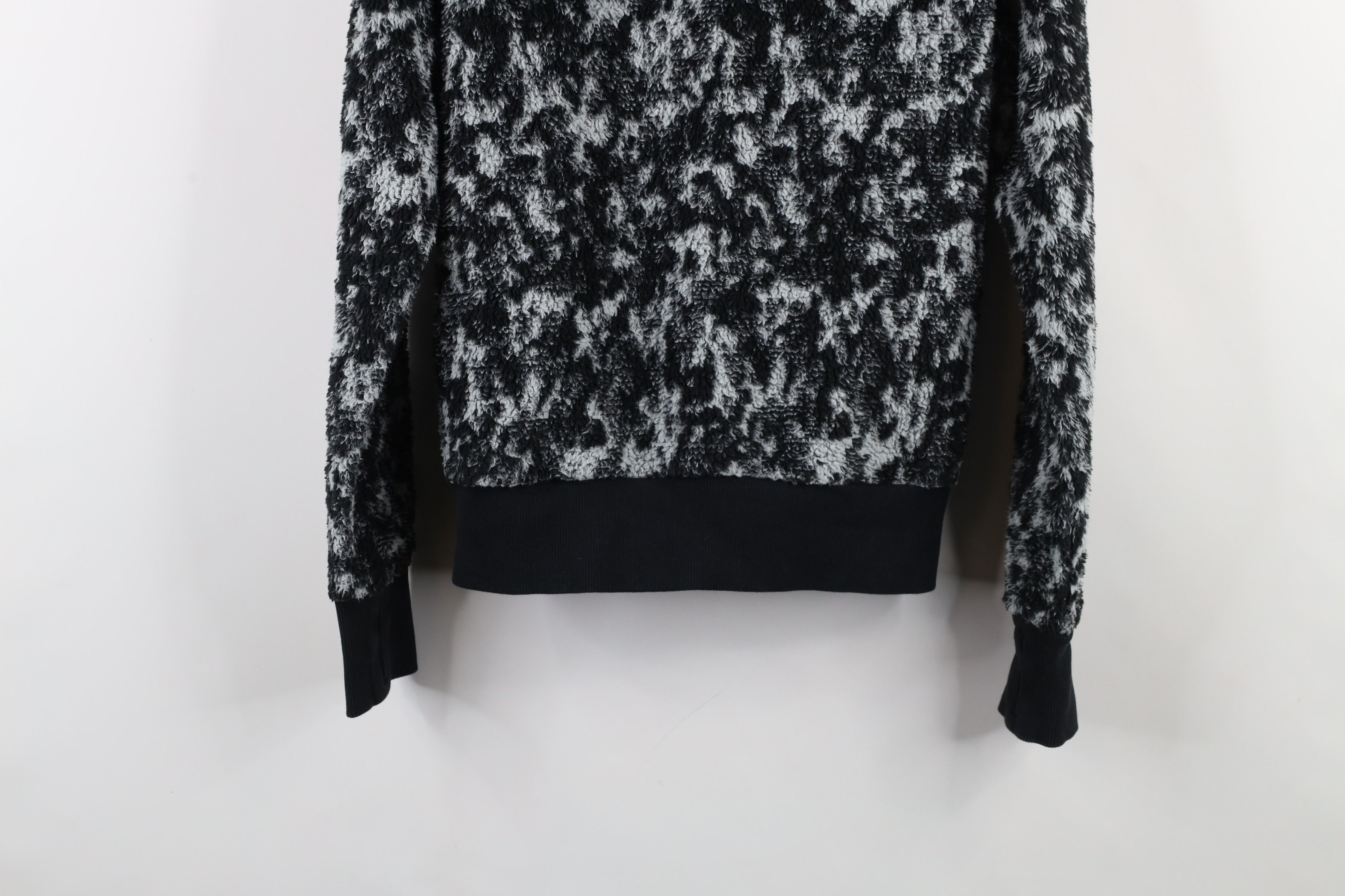 Athleta × Vintage Athleta Sherpa Deep Pile Fleece Jacquard Hoodie Sweatshirt Size XS / US 0-2 / IT 36-38 - 12 Thumbnail