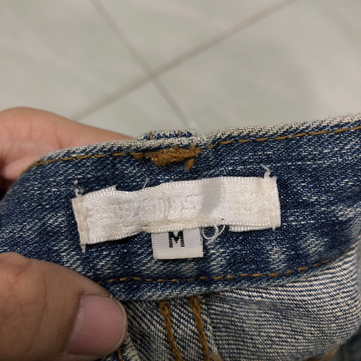 Hysteric Glamour 🔥Rare Distressed Denim Jeans Straight Cut Hysteric Glamour Size US 32 / EU 48 - 16 Thumbnail