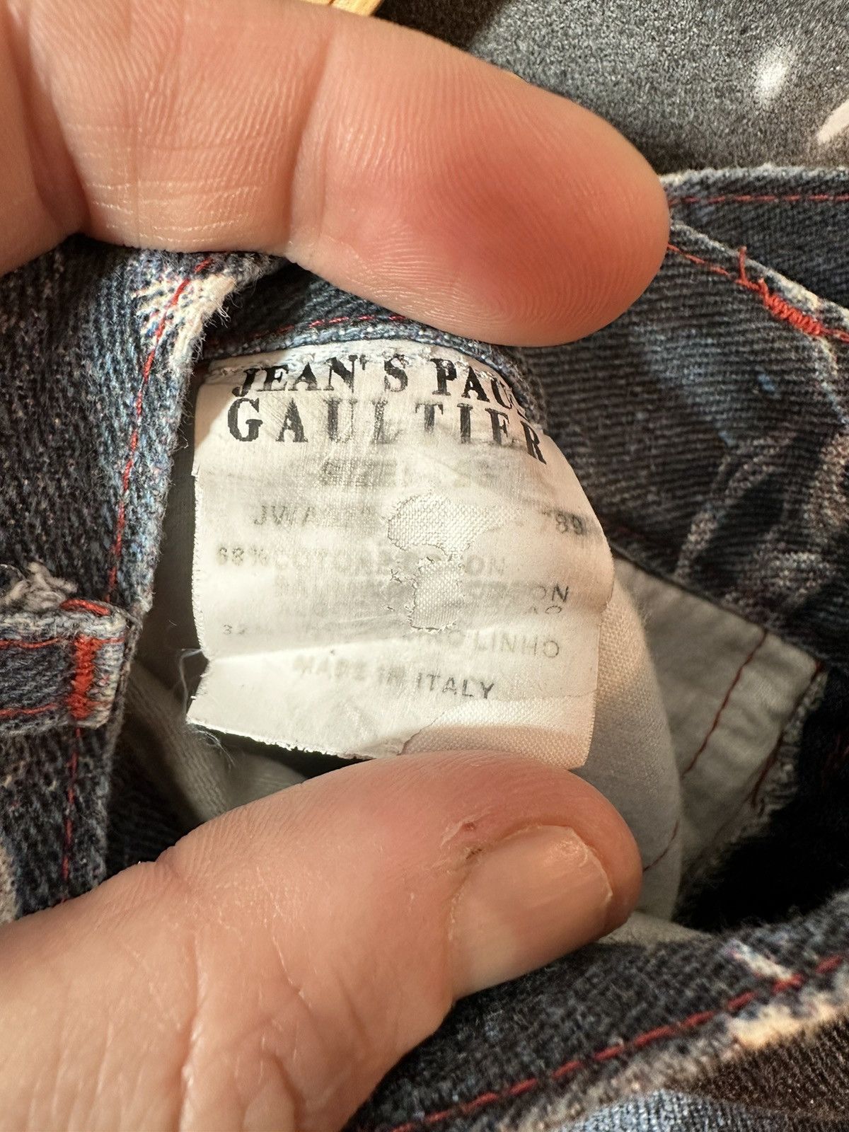 Japanese Brand × Jean Paul Gaultier 🩸RARE CRAZY🩸 Jean Paul Gaultier Insane Jeans Pants Size 27" / US 4 / IT 40 - 19 Thumbnail