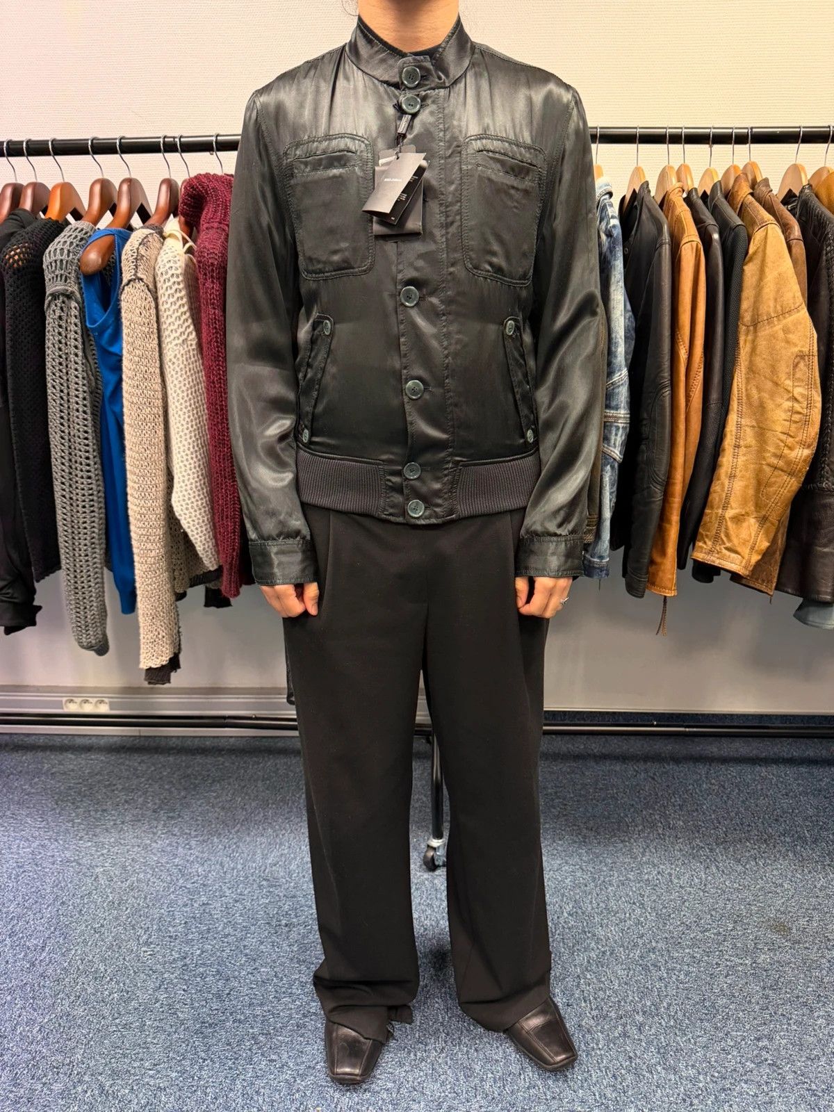 Dolce & Gabbana Dolce & Gabbana Super Light Dark Green Cargo Flight Jacket Size US S / EU 44-46 / 1 - 2 Thumbnail