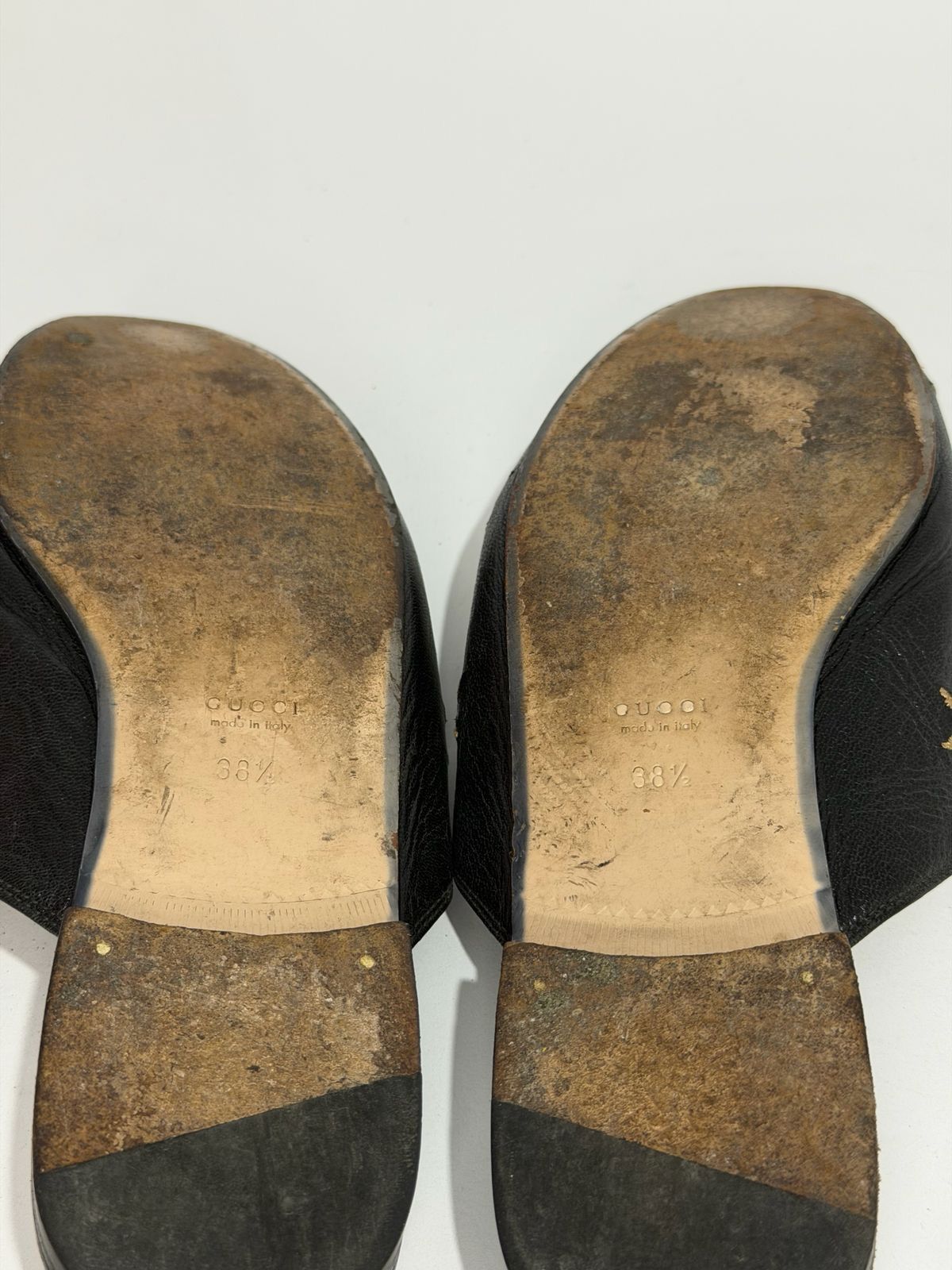 Gucci Gucci Leather Bee Embroidered Princetown Mules Size 38.5 Size US 8.5 / IT 38.5 - 5 Thumbnail