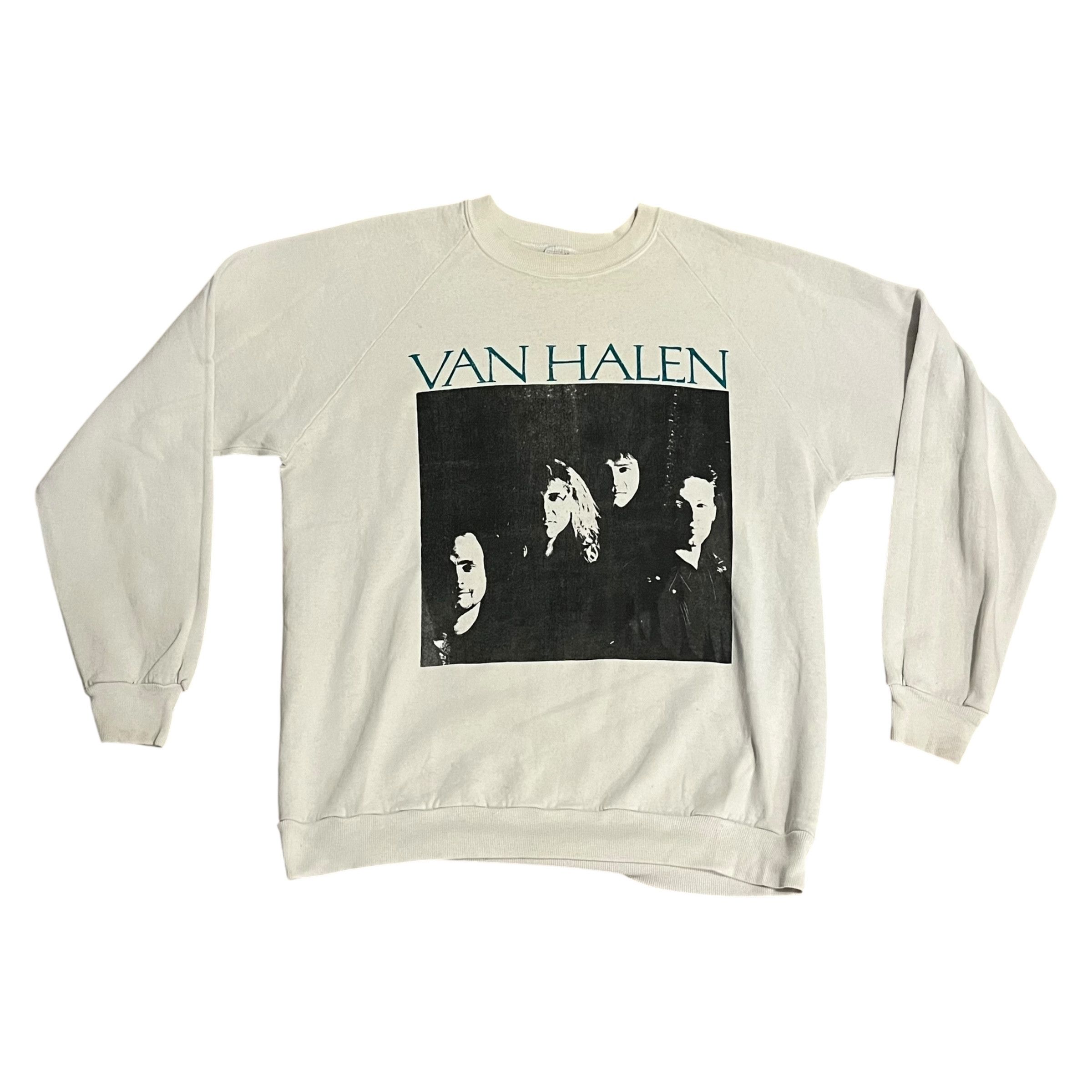 Band Tees × Jerzees × Vintage VINTAGE Van Halen OU812 Tour Sweatshirt Jerzees Size US XL / EU 56 / 4 - 1 Thumbnail
