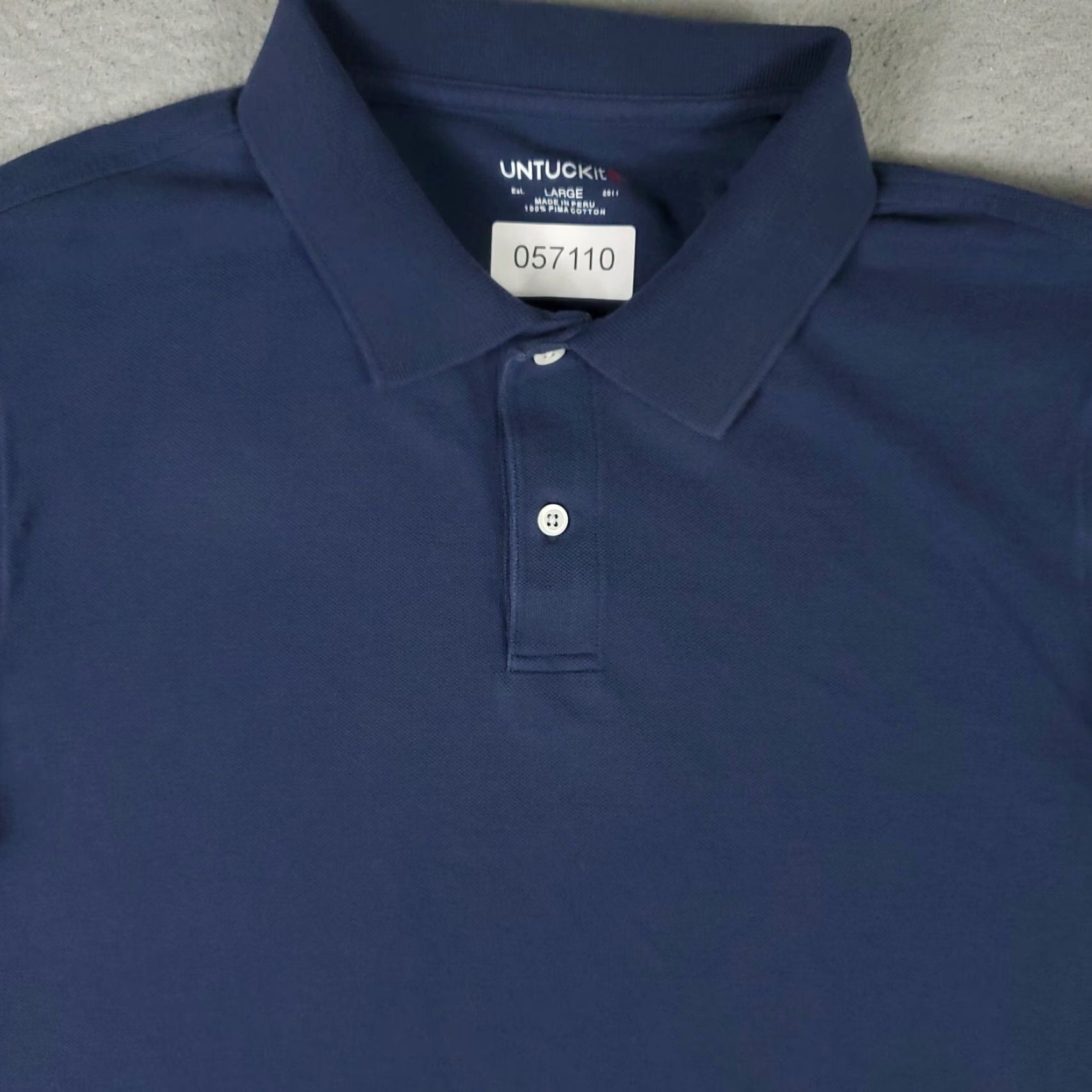 UNTUCKit VINTAGE UNTUCKit Polo Shirt Men Large Blue Casual Golf Short Sleeve Cotton Size US L / EU 52-54 / 3 - 2 Thumbnail
