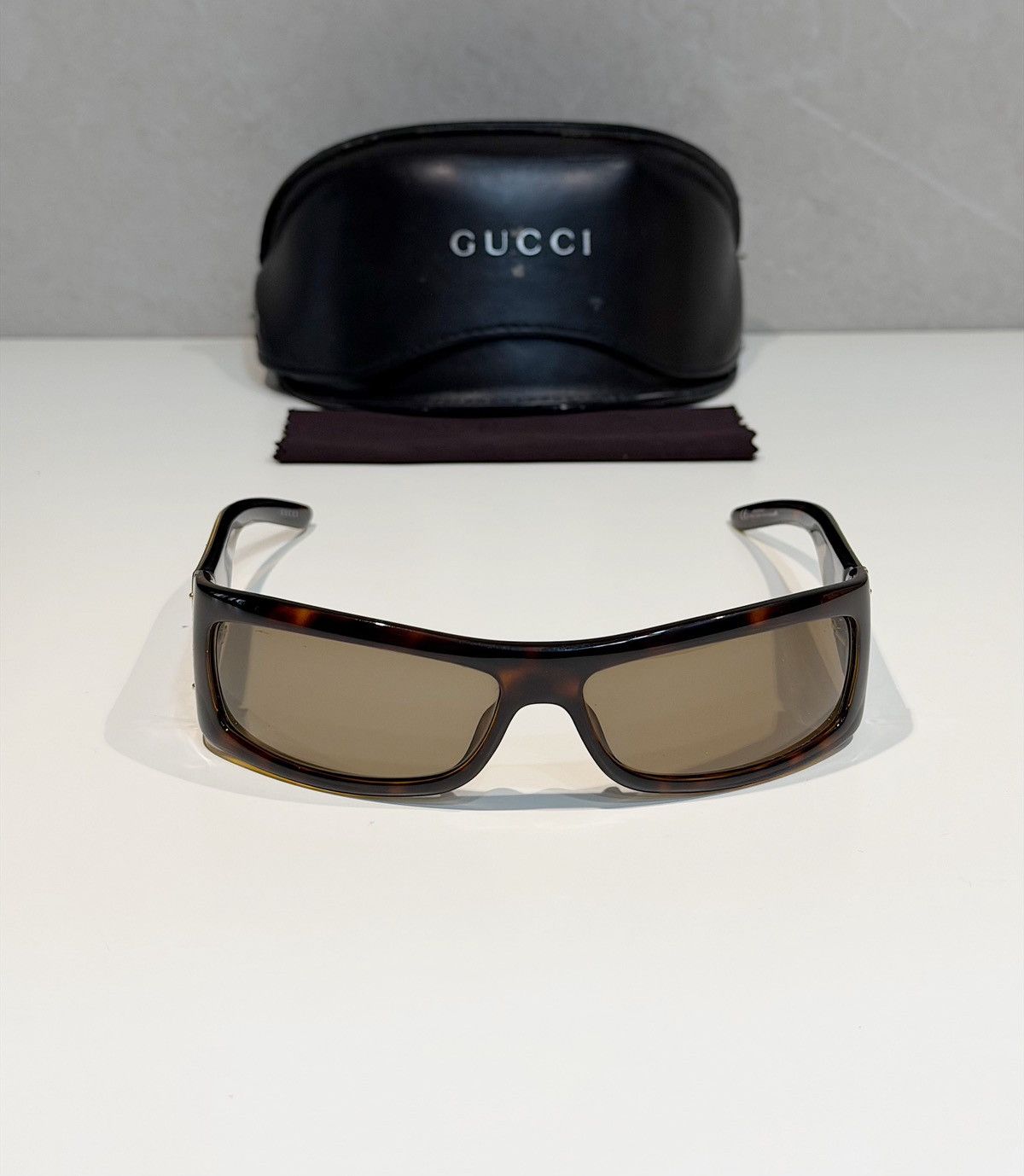 Gucci × Tom Ford × Vintage GUCCI AW99 by Tom Ford Logo Sunglasses