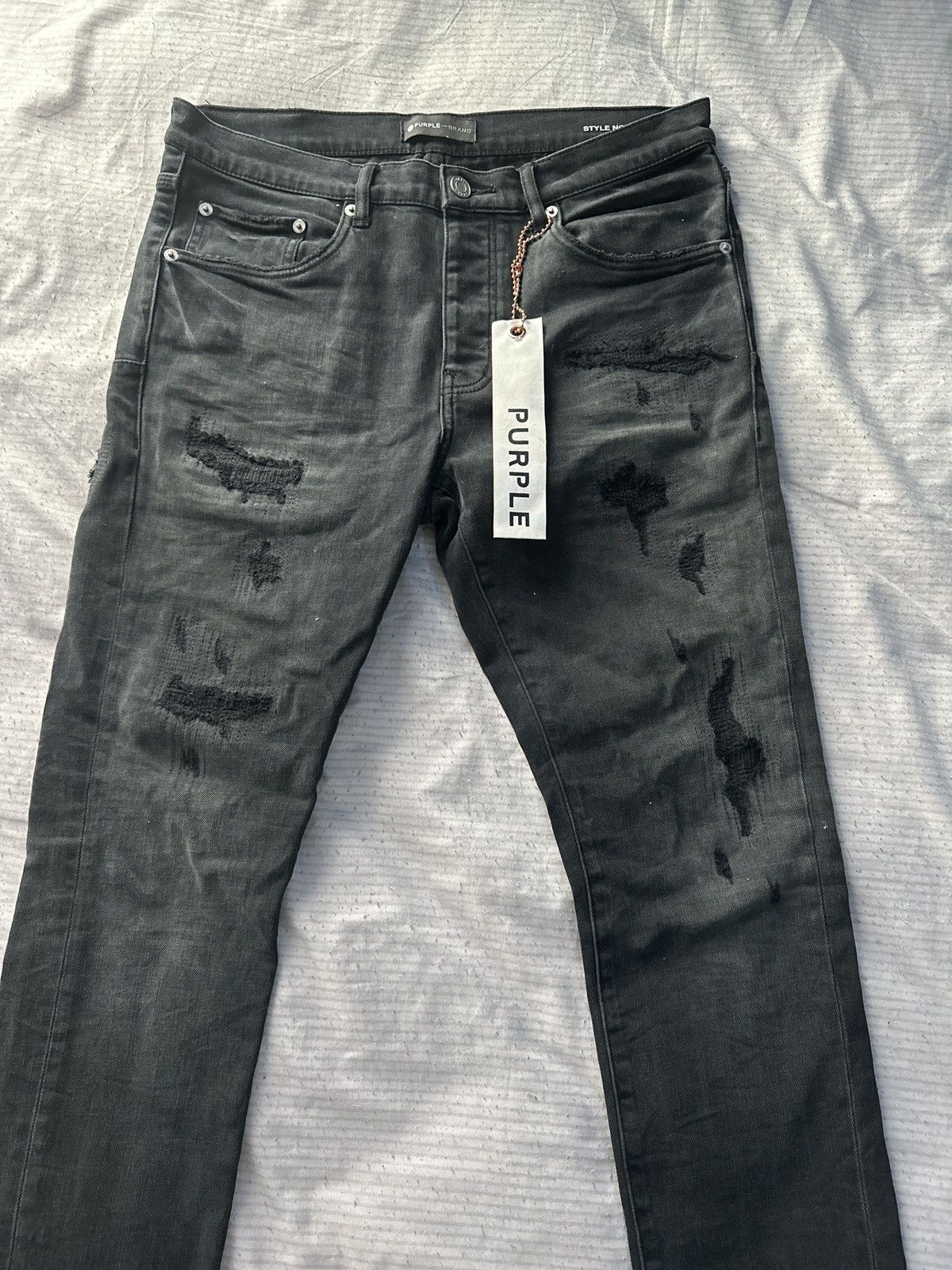 Purple Brand Purple Brand Quilted Denim Jeans Size US 32 / EU 48 - 3 Thumbnail