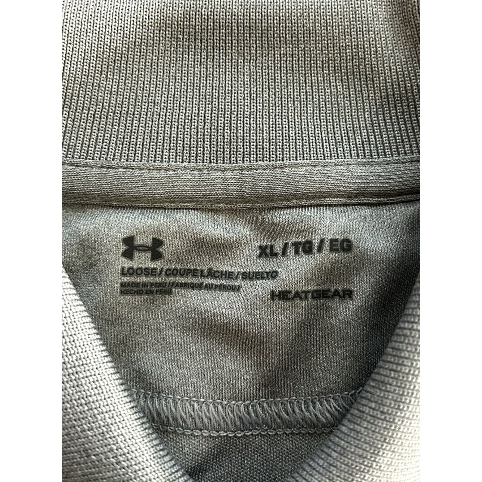 Under Armour Under Armour Polo Shirt Gray Heatgear Golf XL Mens Regular Short Sleeve Collared Button Nike Size US XL / EU 56 / 4 - 5 Thumbnail