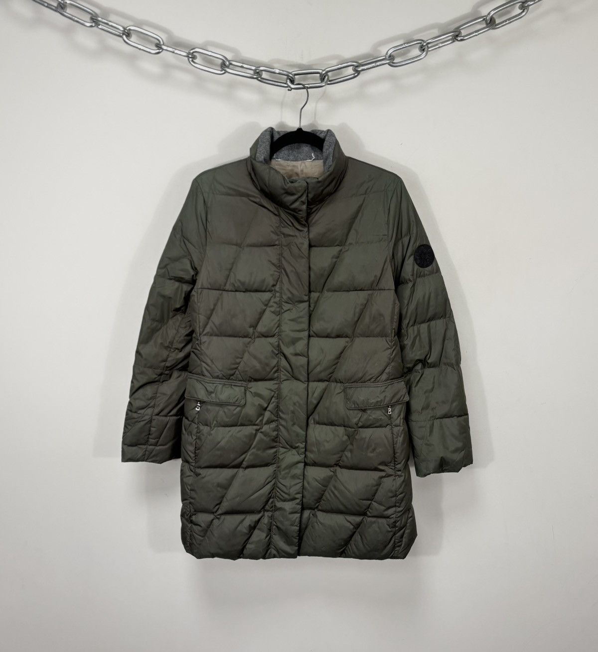 Bogner Bogner Willy Limonta Women’s Khaki Down Puffer Jacket Coat Size M / US 6-8 / IT 42-44 - 1 Thumbnail