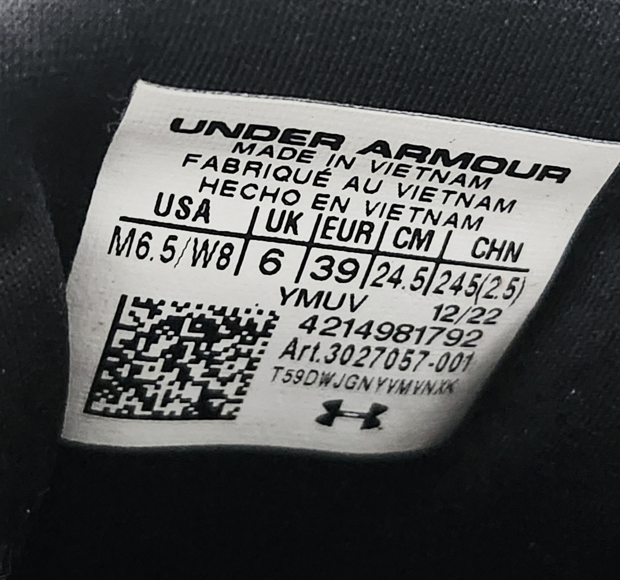 Under Armour Under Armour UA SlipSpeed Training Shoes Black 3027057-001 Size US 8 / IT 38 - 10 Thumbnail