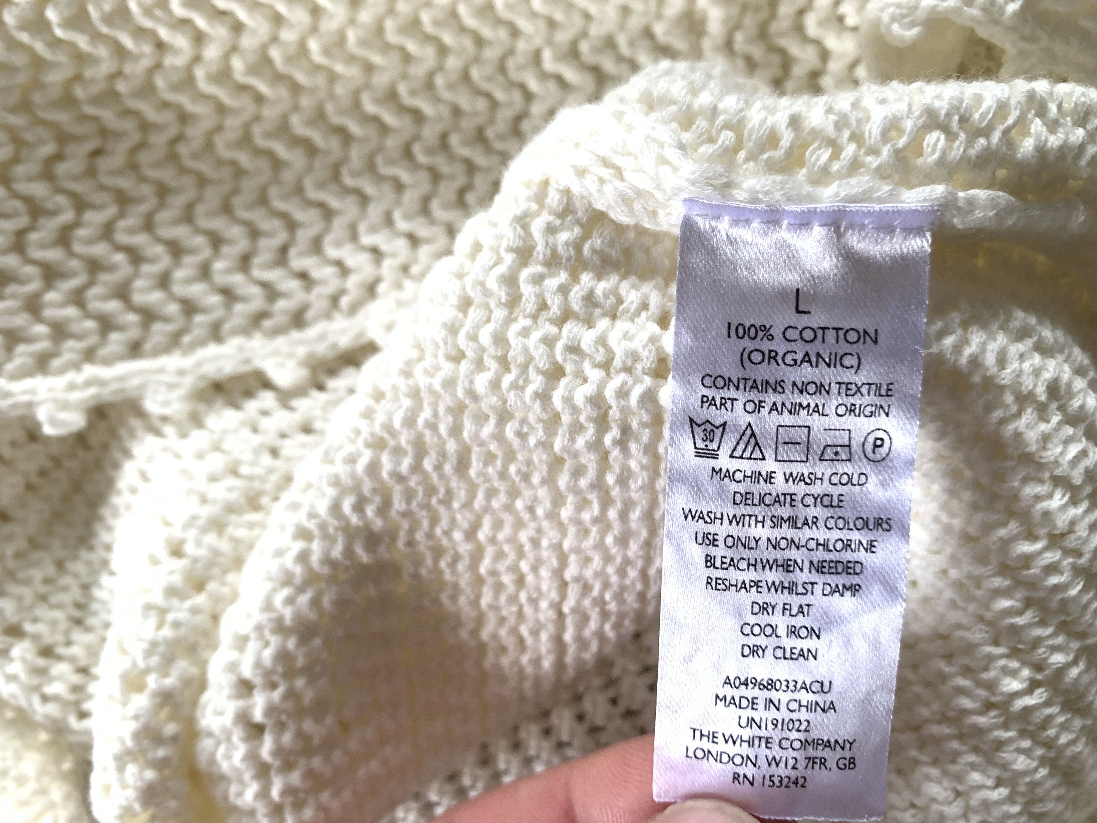 Other White Label The White Company Cotton Crochet Cardigan Size L / US 10 / IT 46 - 9 Thumbnail