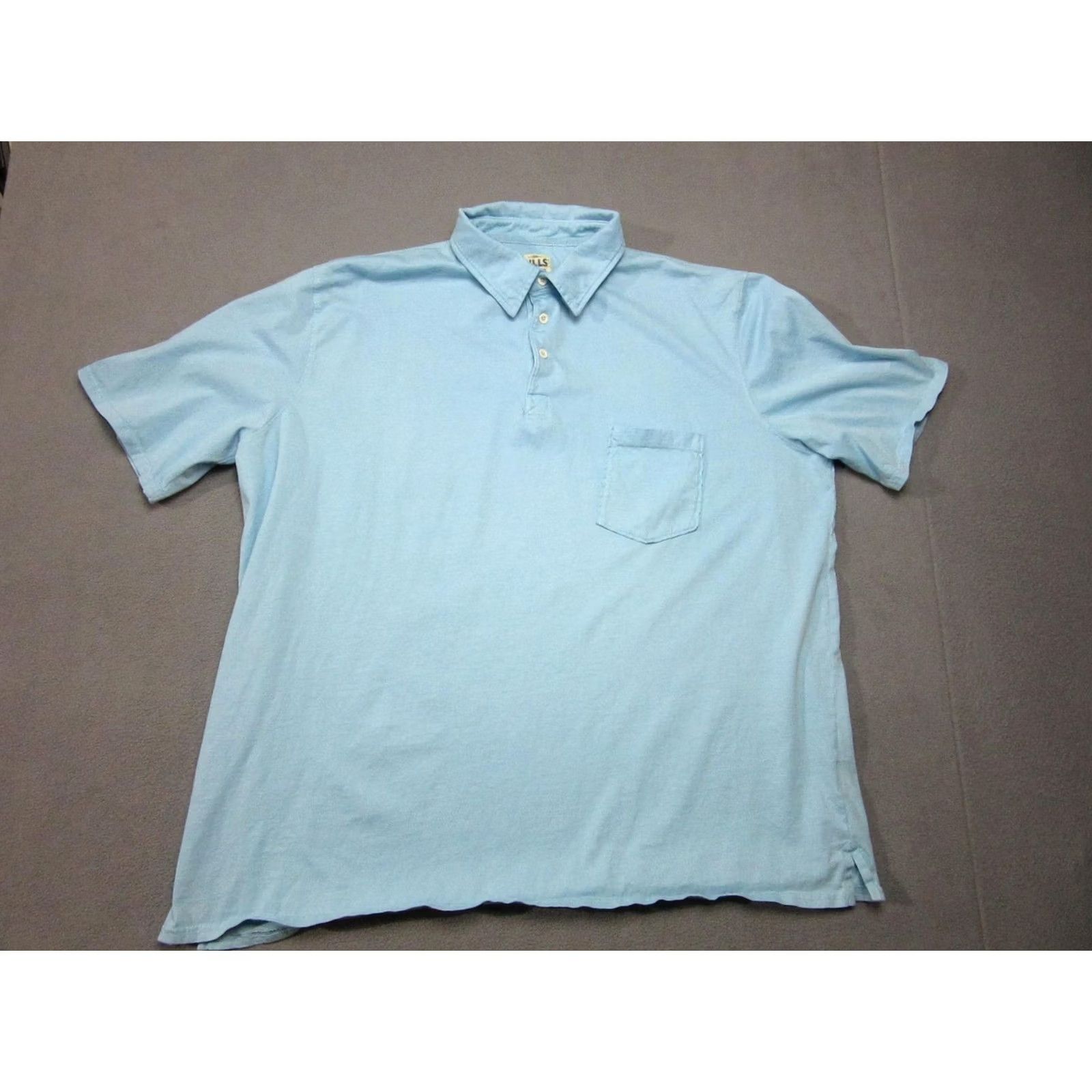 Bills Khakis Bills Khakis Polo Shirt Mens 2XL Blue Cotton Pocket Standard Fit Adult Regular Short Sleeve Collared Pullover Jersey 100% Cotton USA Made Size US XXL / EU 58 / 5 - 2 Thumbnail