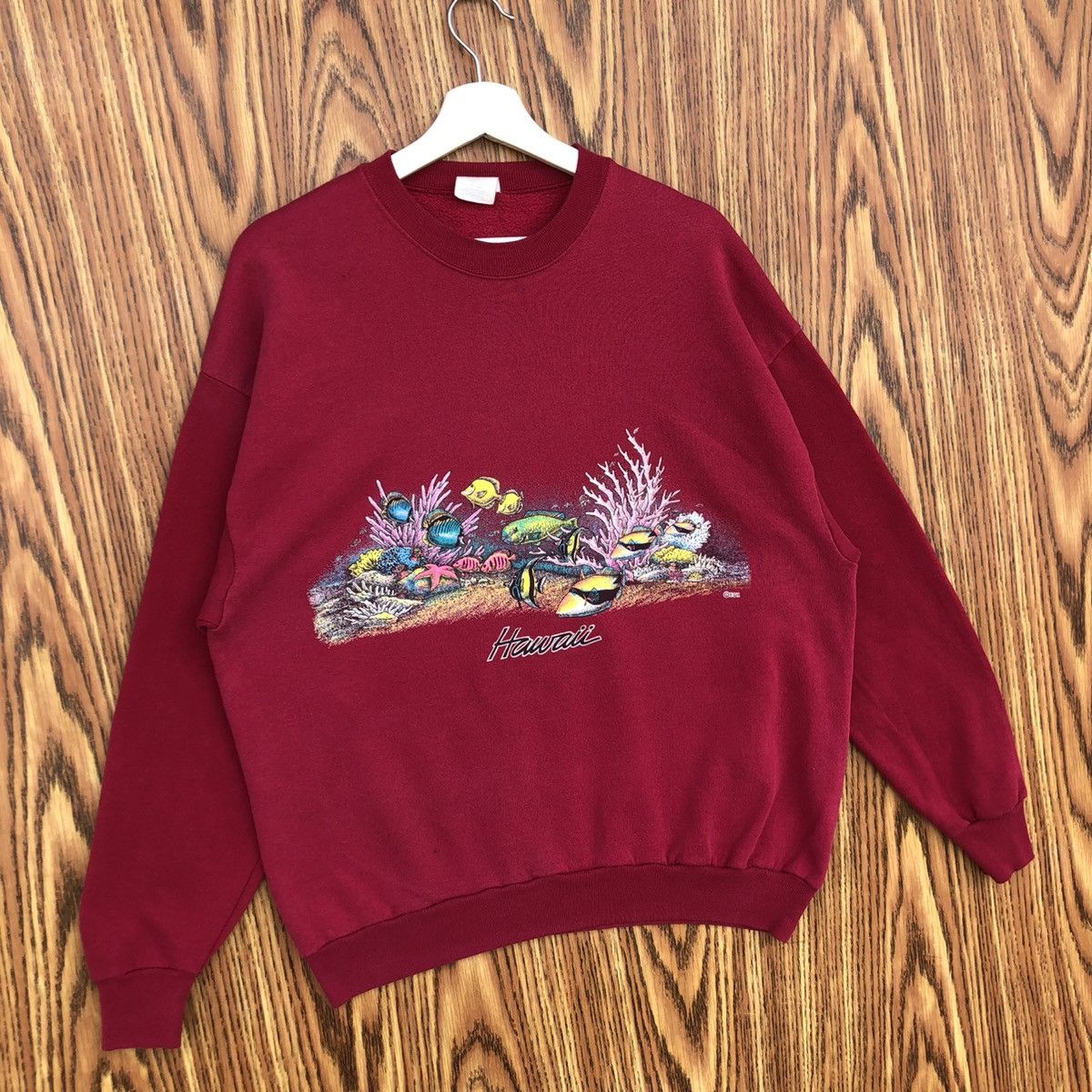 Vintage Vintage Hawaii Crewneck Tropical Coral Reef Sweatshirt Size US XL / EU 56 / 4 - 2 Thumbnail