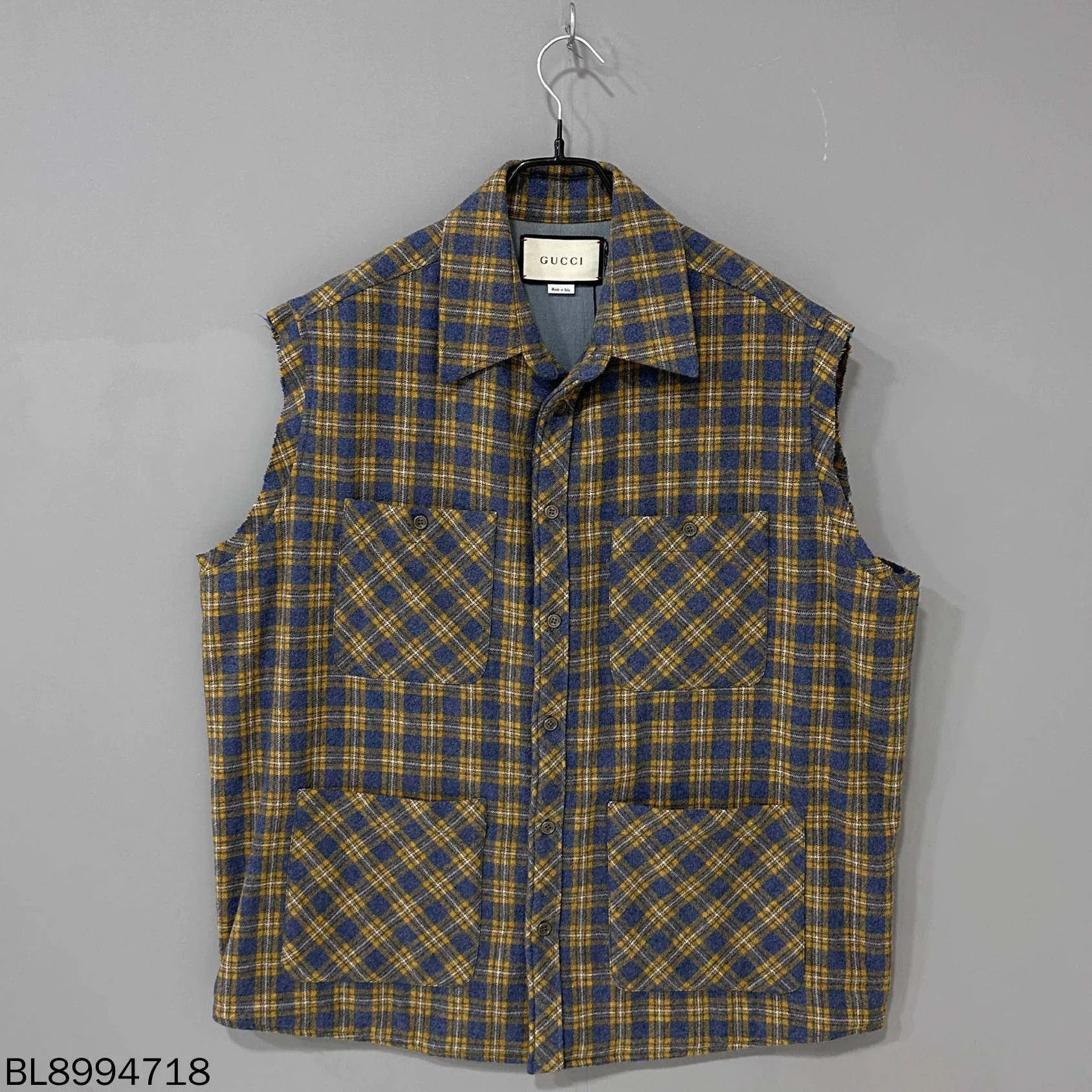 Gucci Gucci Belt Logo Plaid Wool Vest Size US S / EU 44-46 / 1 - 1 Thumbnail