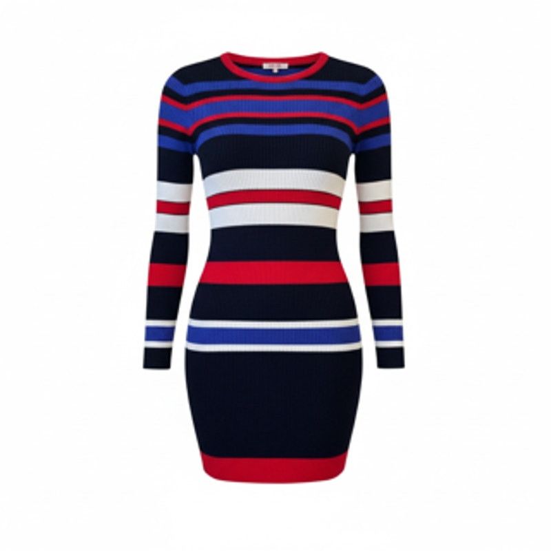 Liu Jo Liu Jo Striped Knit Sheath Dress Size Small -- NWT Size S / US 4 / IT 40 - 2 Thumbnail