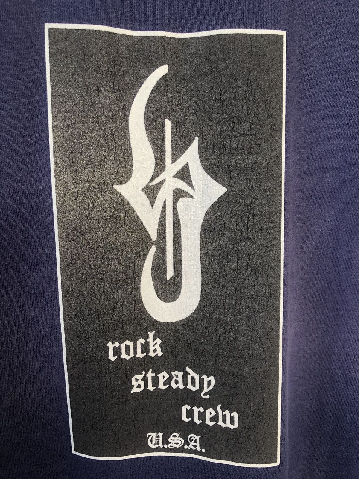 Band Tees × Vintage Vintage 90s Rock Steady Crew usa Tee Size US L / EU 52-54 / 3 - 4 Thumbnail