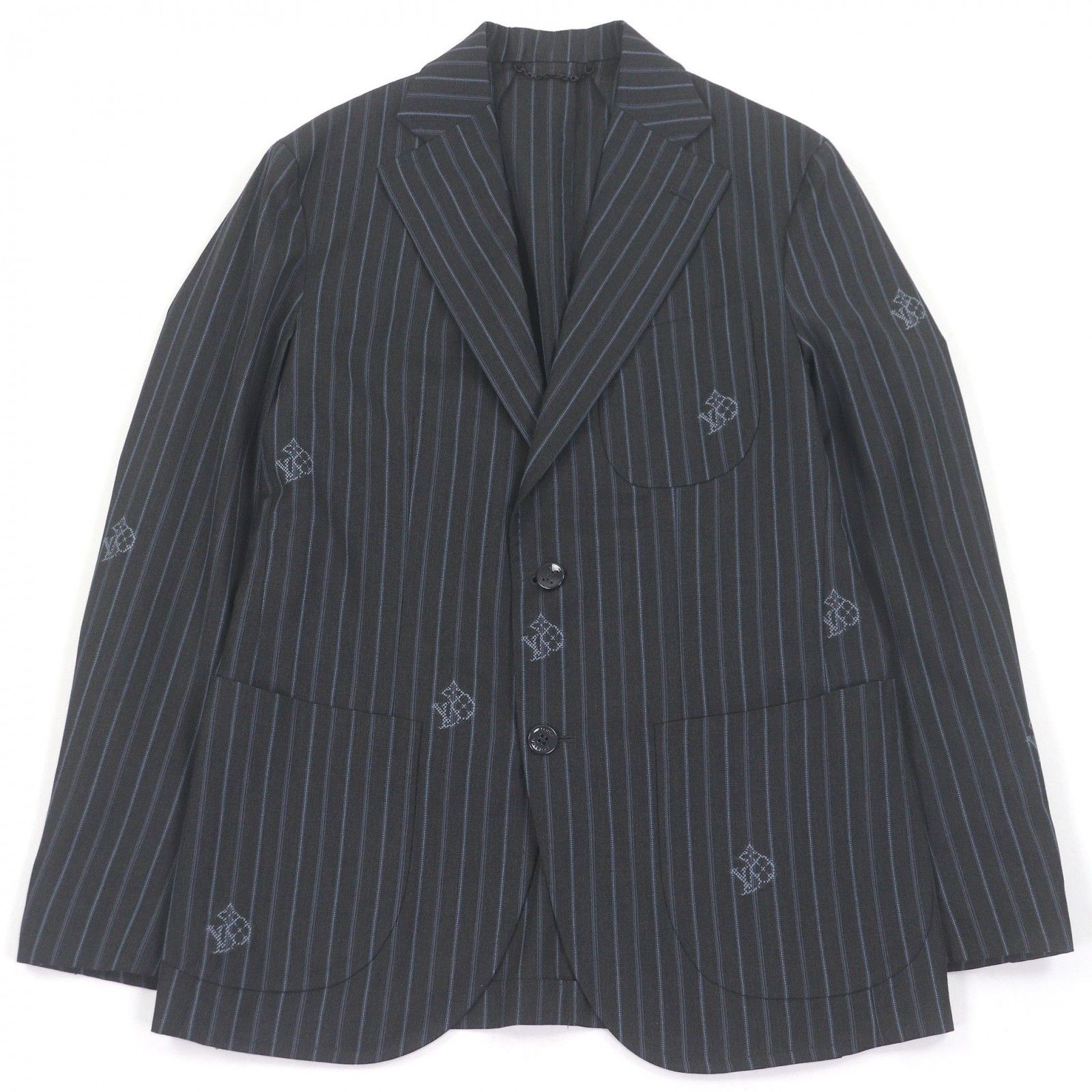 Louis Vuitton Louis Vuitton Louis Vuitton Monogram Stripe Wool Jacket Textile Outerwear DUTY FREE for USA Size ONE SIZE - 1 Thumbnail