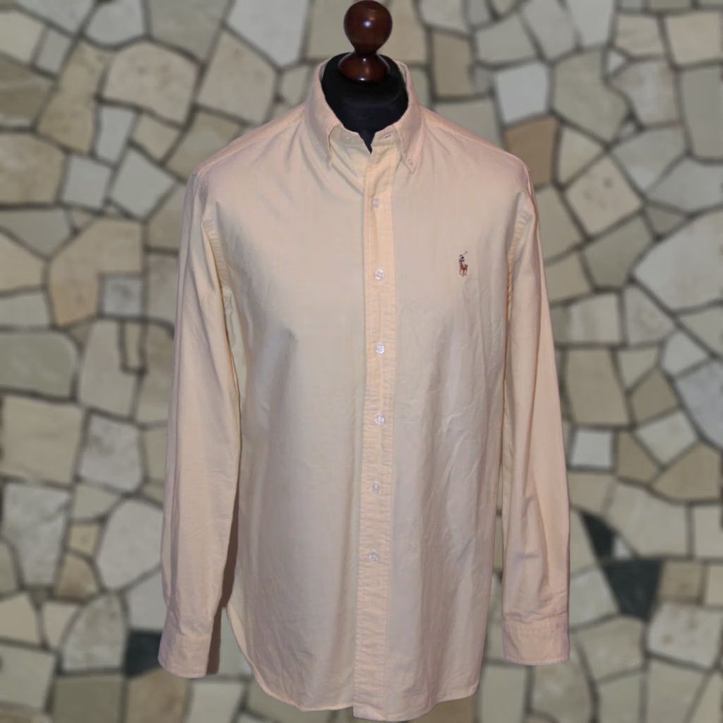 Ralph Lauren Ralph Lauren Mens Button-Up Yellow Shirt S Regular Fit 100% Cotton Size US S / EU 44-46 / 1 - 1 Thumbnail