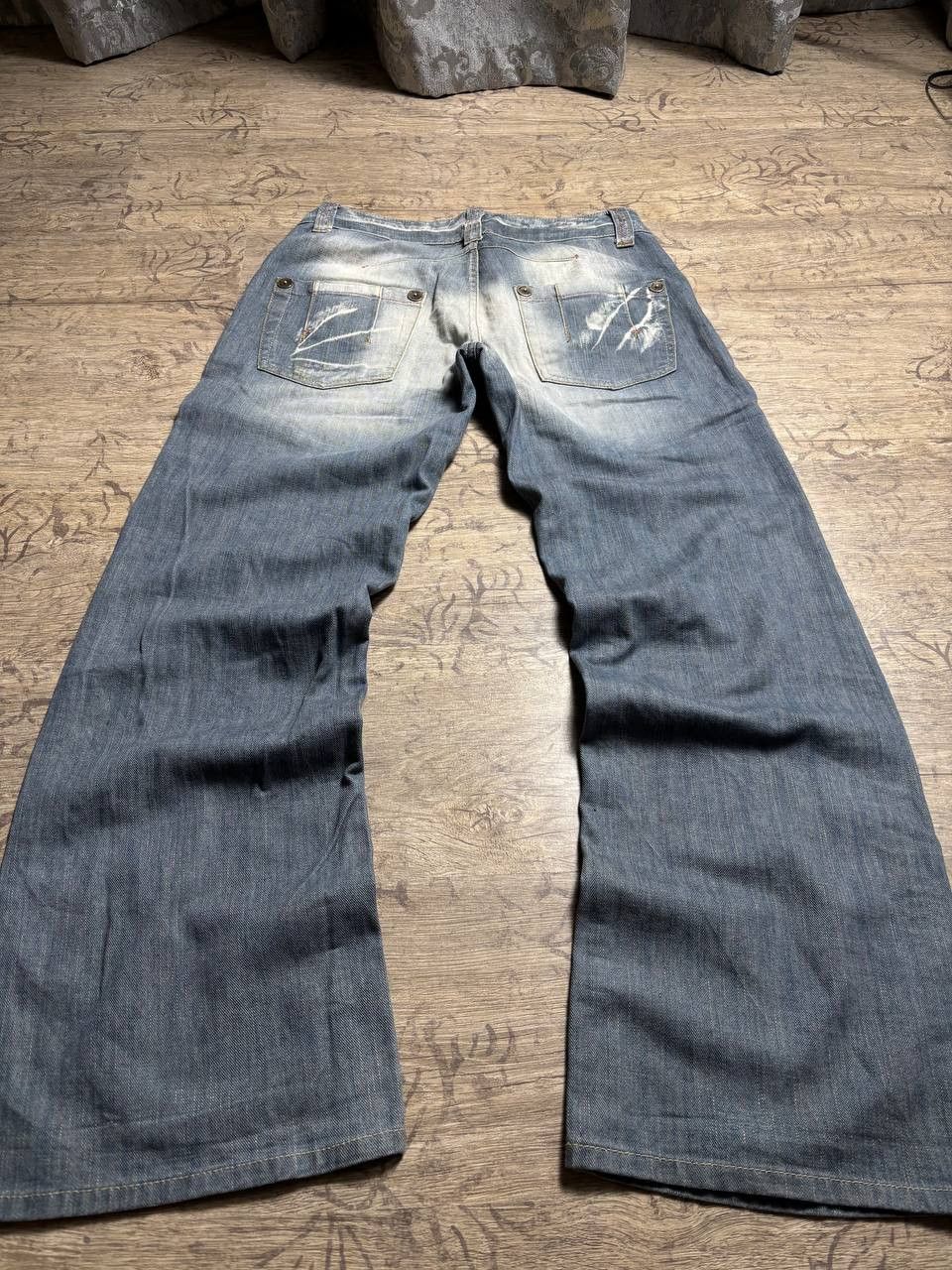 GOSTAR DE FUGA 2000's Flare GOA LGB type! Y2K Japan Denim Jeans Size US 31 - 3 Thumbnail