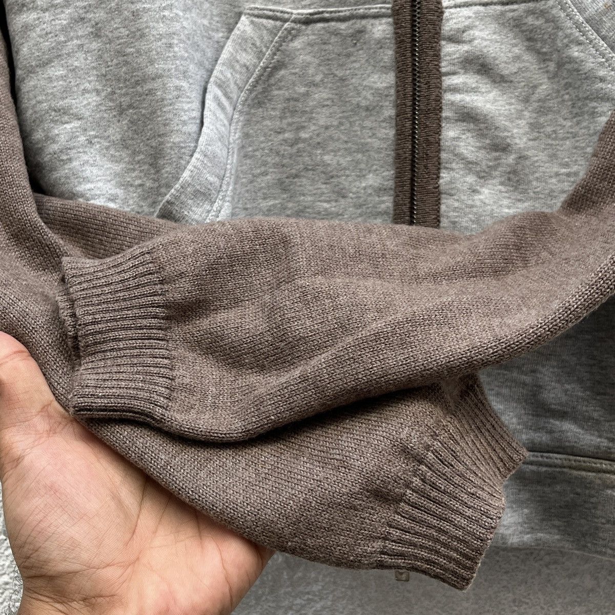Emporio Armani 00’s Emporio Armani Hybrid Knitted Hoodie Size US M / EU 48-50 / 2 - 10 Thumbnail