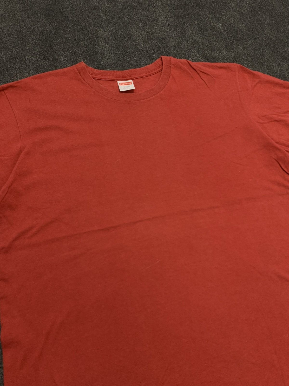 Supreme Supreme blank tee red Size US L / EU 52-54 / 3 - 3 Thumbnail
