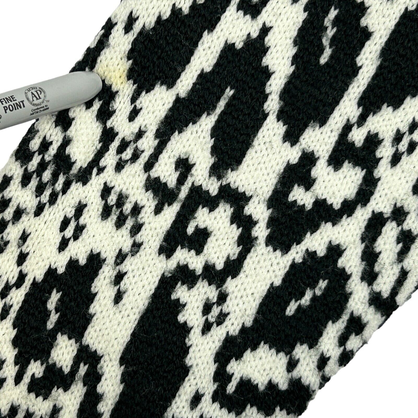 Vintage Vintage 60s Open Front Cardigan Sweater Black White Womens M Size M / US 6-8 / IT 42-44 - 3 Thumbnail