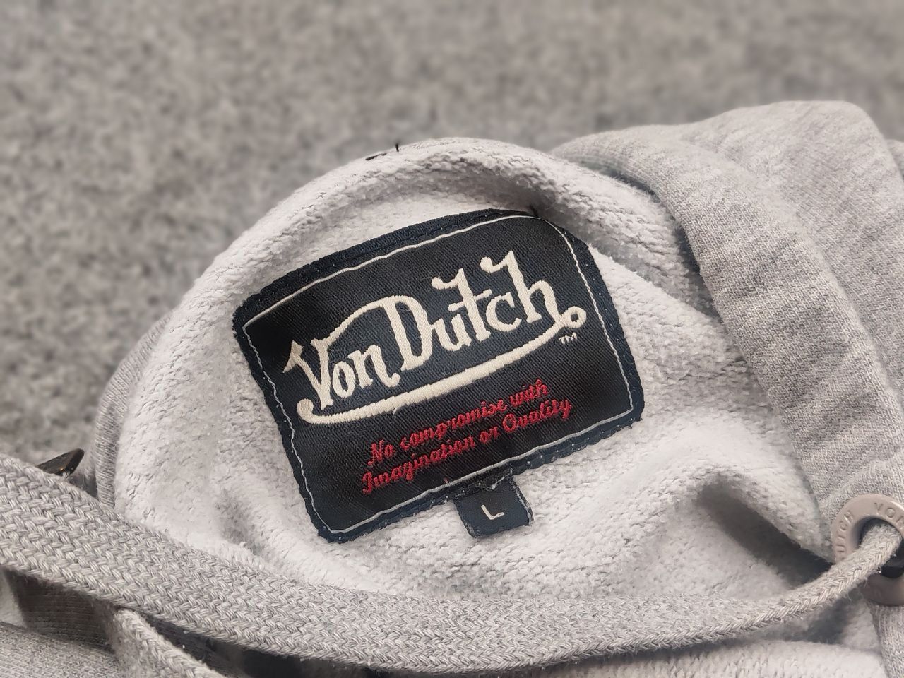 Von Dutch Von Dutch Vintage Gray Zip Hoodie Big sleeves Logo Y2K Style Size US L / EU 52-54 / 3 - 16 Thumbnail