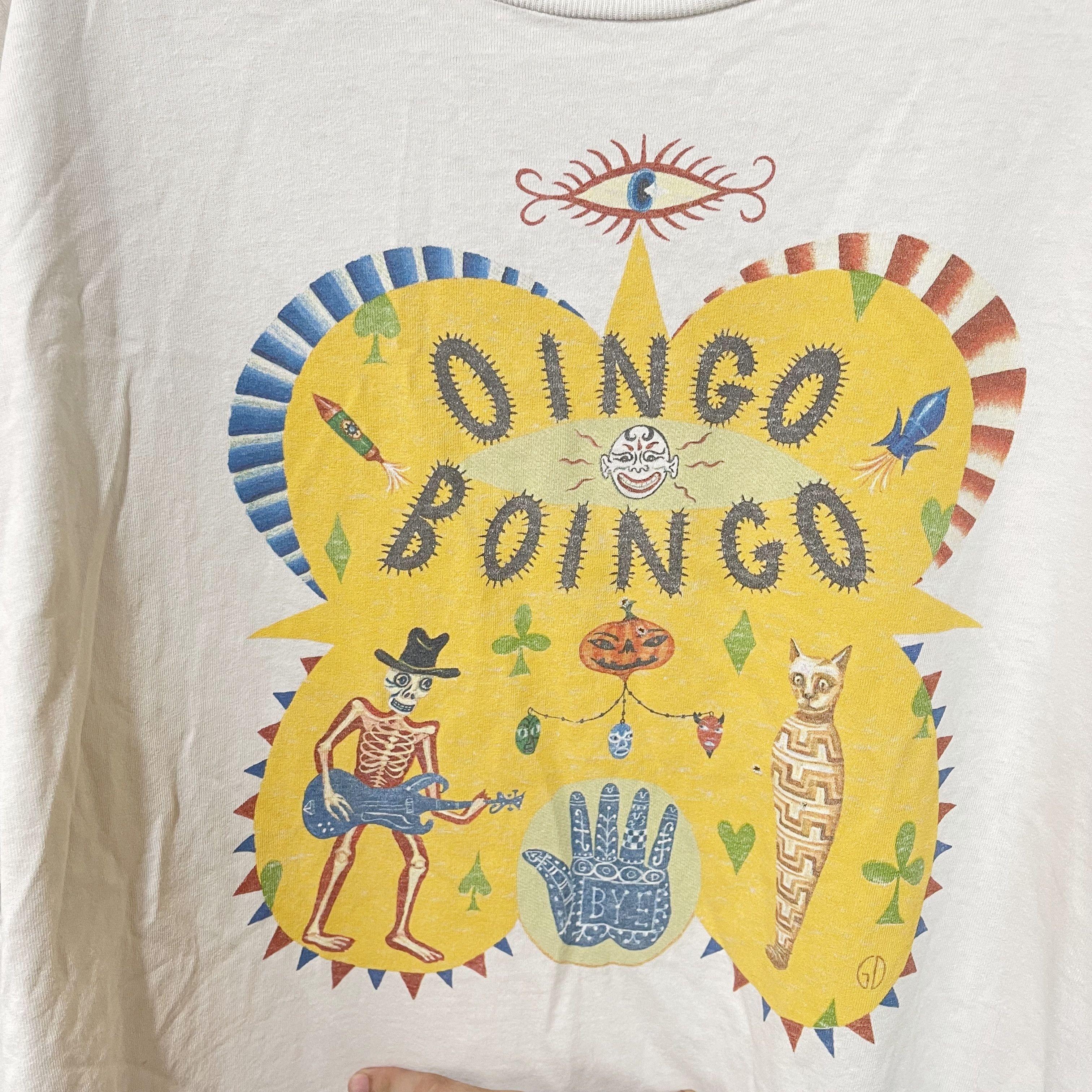 Band Tees Vintage 1995 Oingo Boingo DIa De Los Farewell Tour T-Shirt Size US XL / EU 56 / 4 - 2 Thumbnail