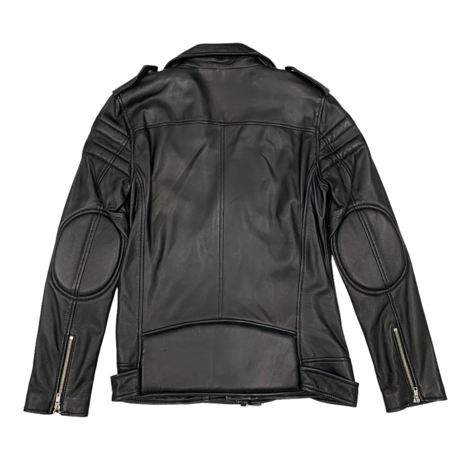Blk Dnm BLK DNM Women Slim Fit Black Leather Biker Jacket Size Small Size S / US 4 / IT 40 - 5 Thumbnail