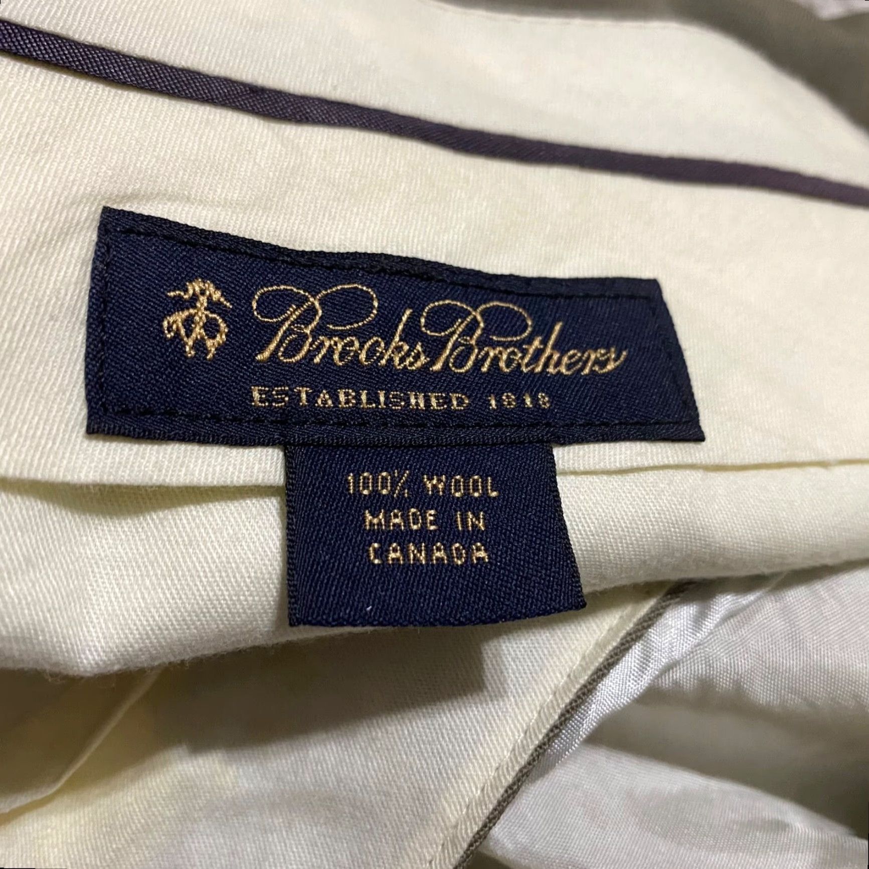 Brooks Brothers Brooks Brothers Mens Dress Pants 36 Brown Wool Straight Regular Pants Mens 100% Wool Solid Brown Dress Pants Size US 36 / EU 52 - 7 Thumbnail