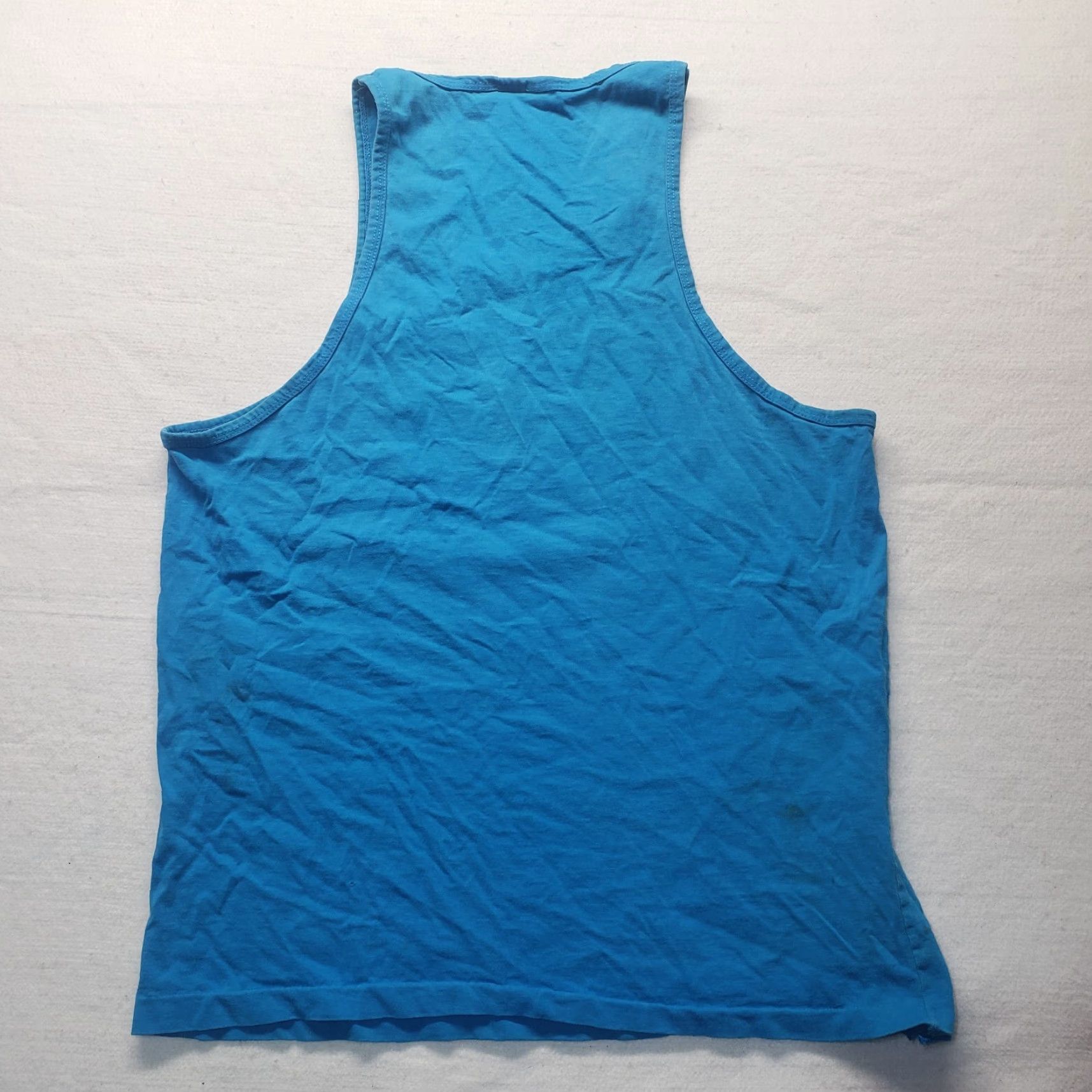 Vintage Carnival Shirt T-Shirt Sleeveless Adult Mens XL Blue Tee Shirt Tank Top Vertical Style Size US XL / EU 56 / 4 - 6 Thumbnail