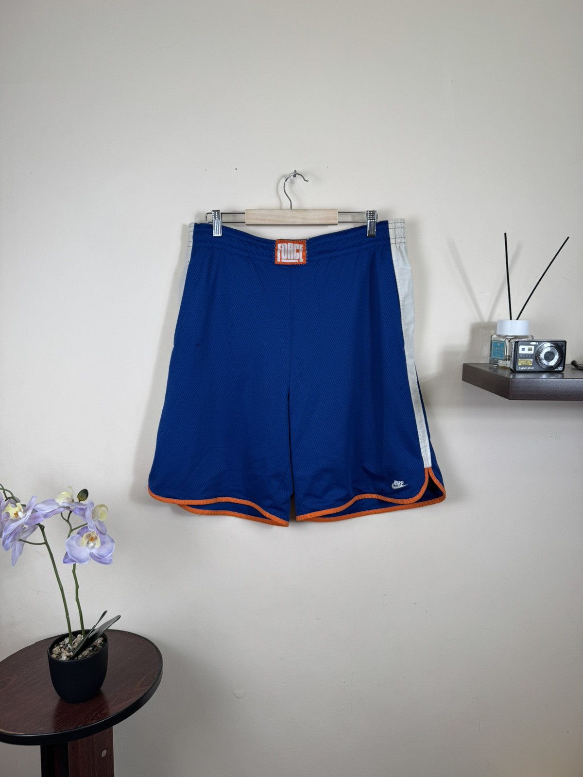 Nike Nike Air Force Shorts Vintage Blue Basketball L Y2K jordan Size US 31 - 2 Thumbnail