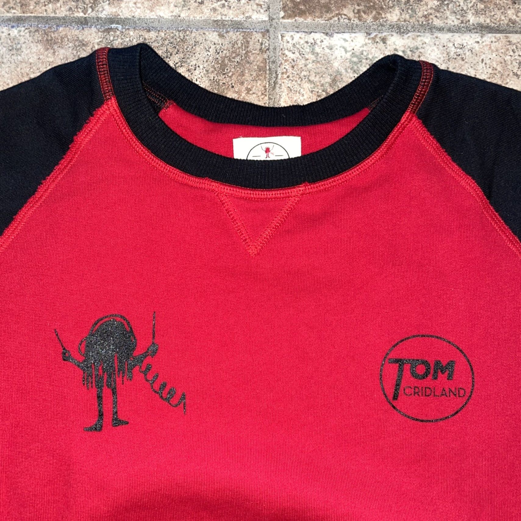 Vintage Tom Cridland Longsleeve Red Pullover Mens L Shirt Size US L / EU 52-54 / 3 - 2 Thumbnail