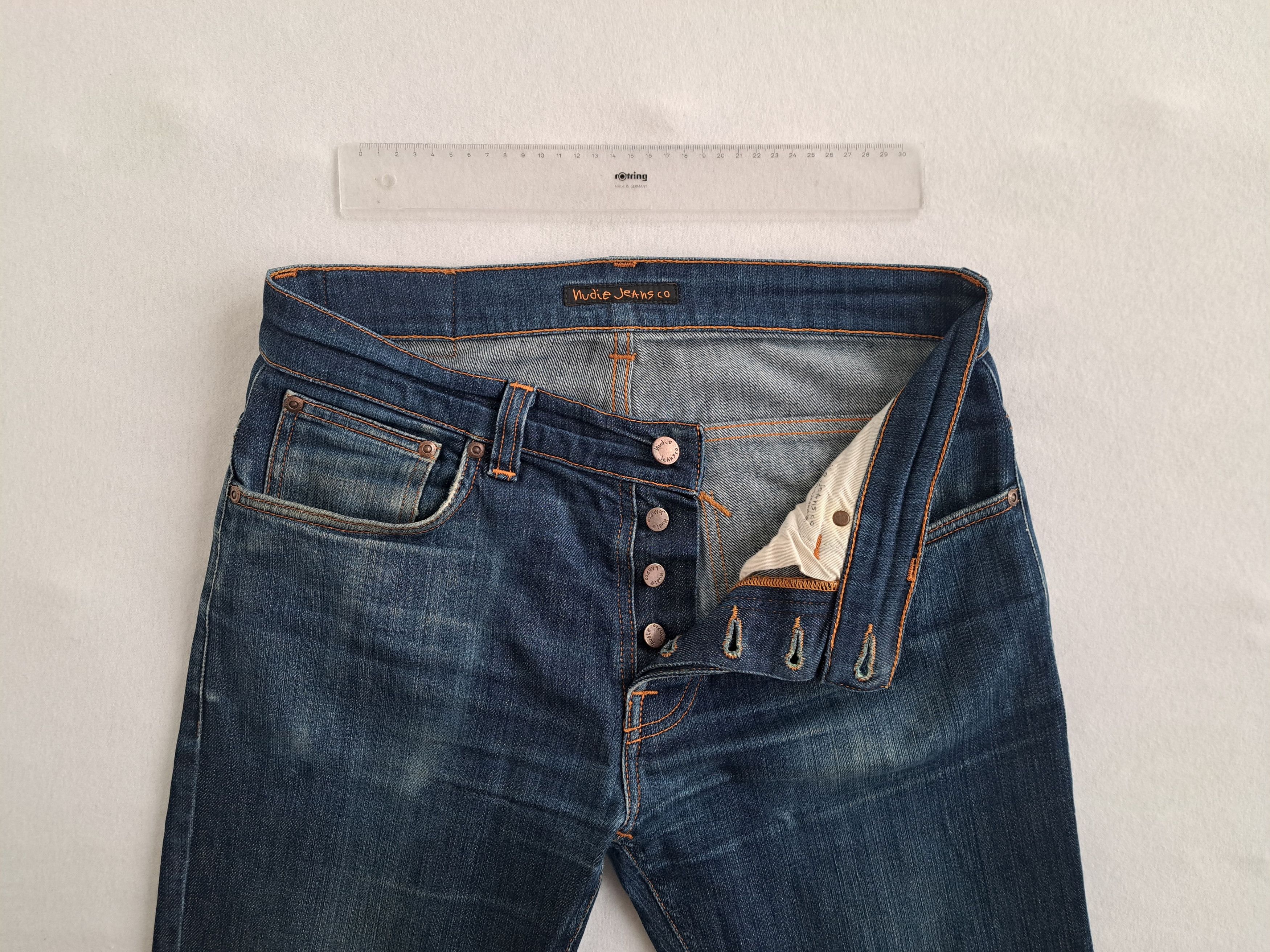 Nudie Jeans GRIM TIM DRY OPEN NAVY (1005119) - Denim Jeans - W32 Size US 32 / EU 48 - 4 Thumbnail