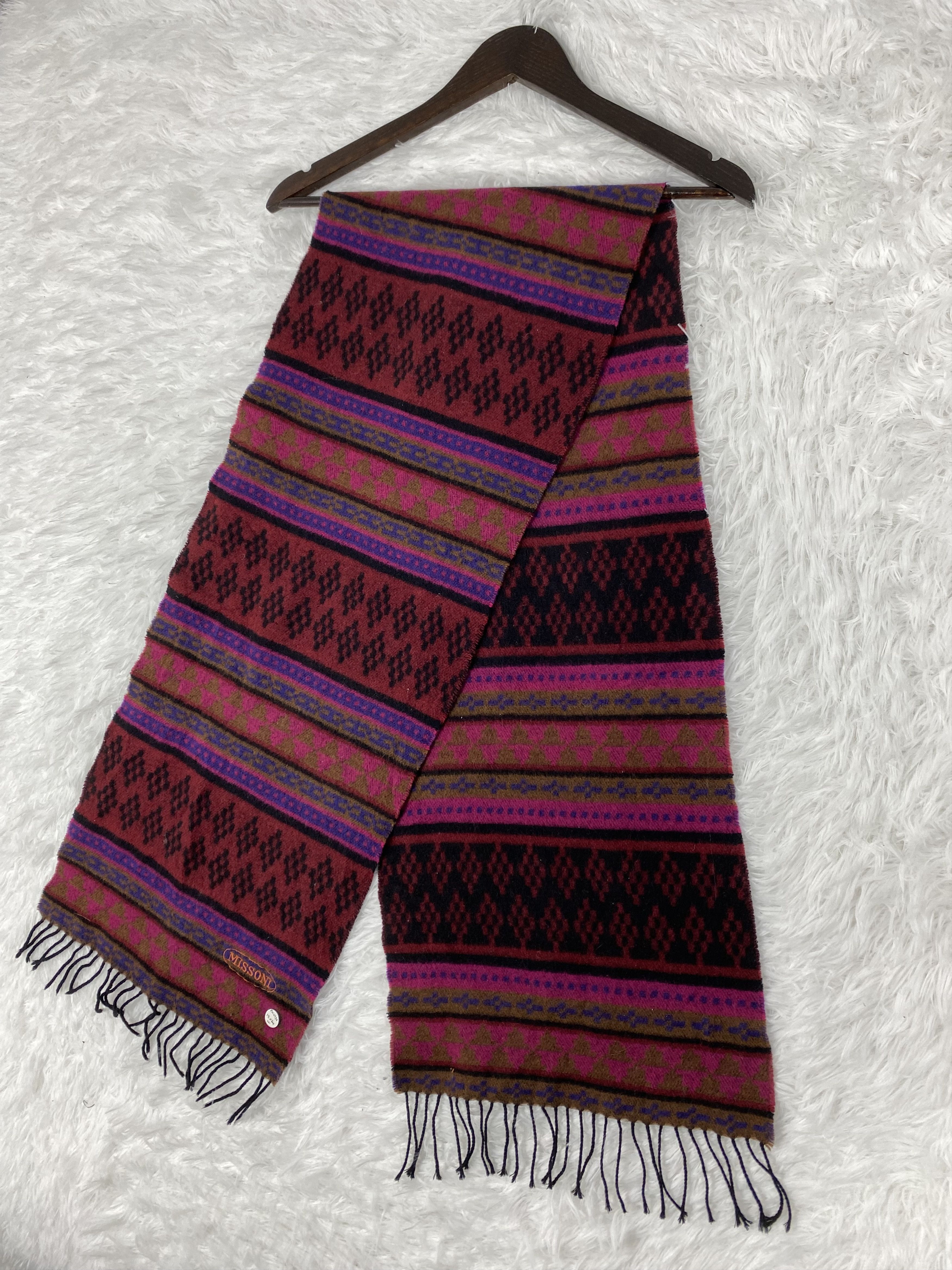 Missoni Vintage Missoni Scarf / Muffler Neckwear PM0136 Size ONE SIZE - 4 Thumbnail